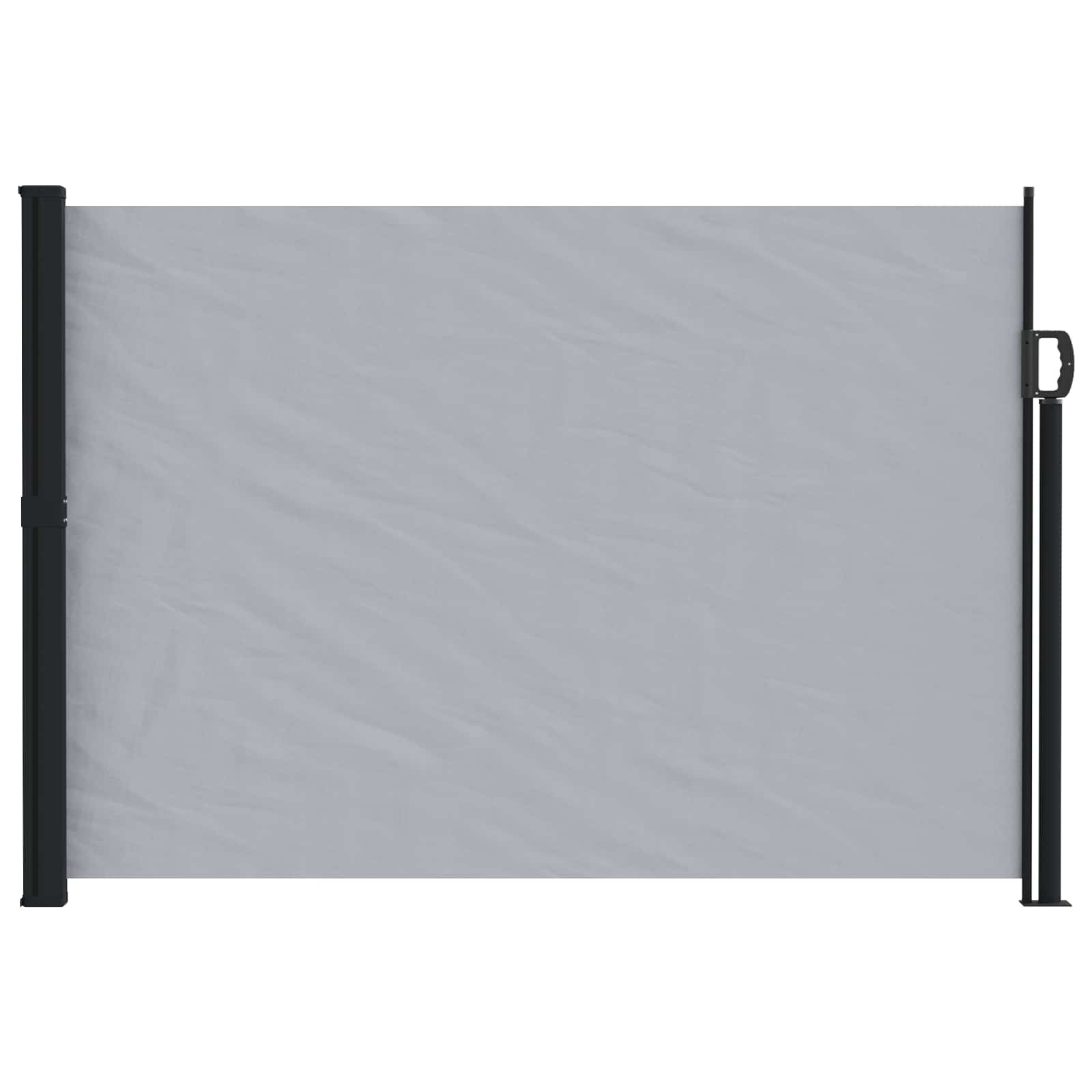 Retraktabilna bočna tende Siva 500 x 140 cm Poliester