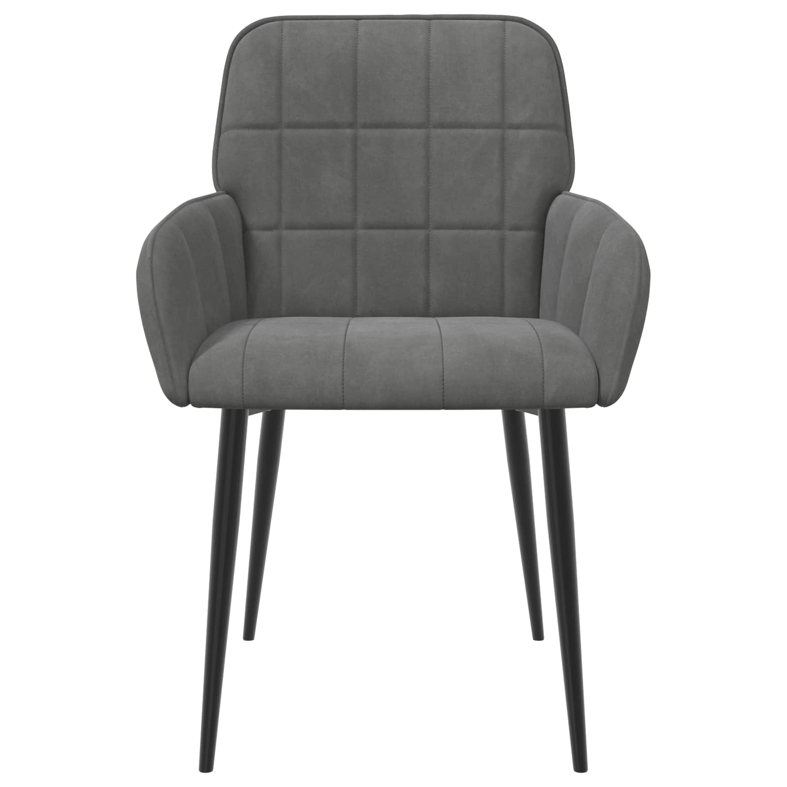 Trpezarijske stolice 4 pcs Baršun Tamnosiva 57 x 50 x 85 cm