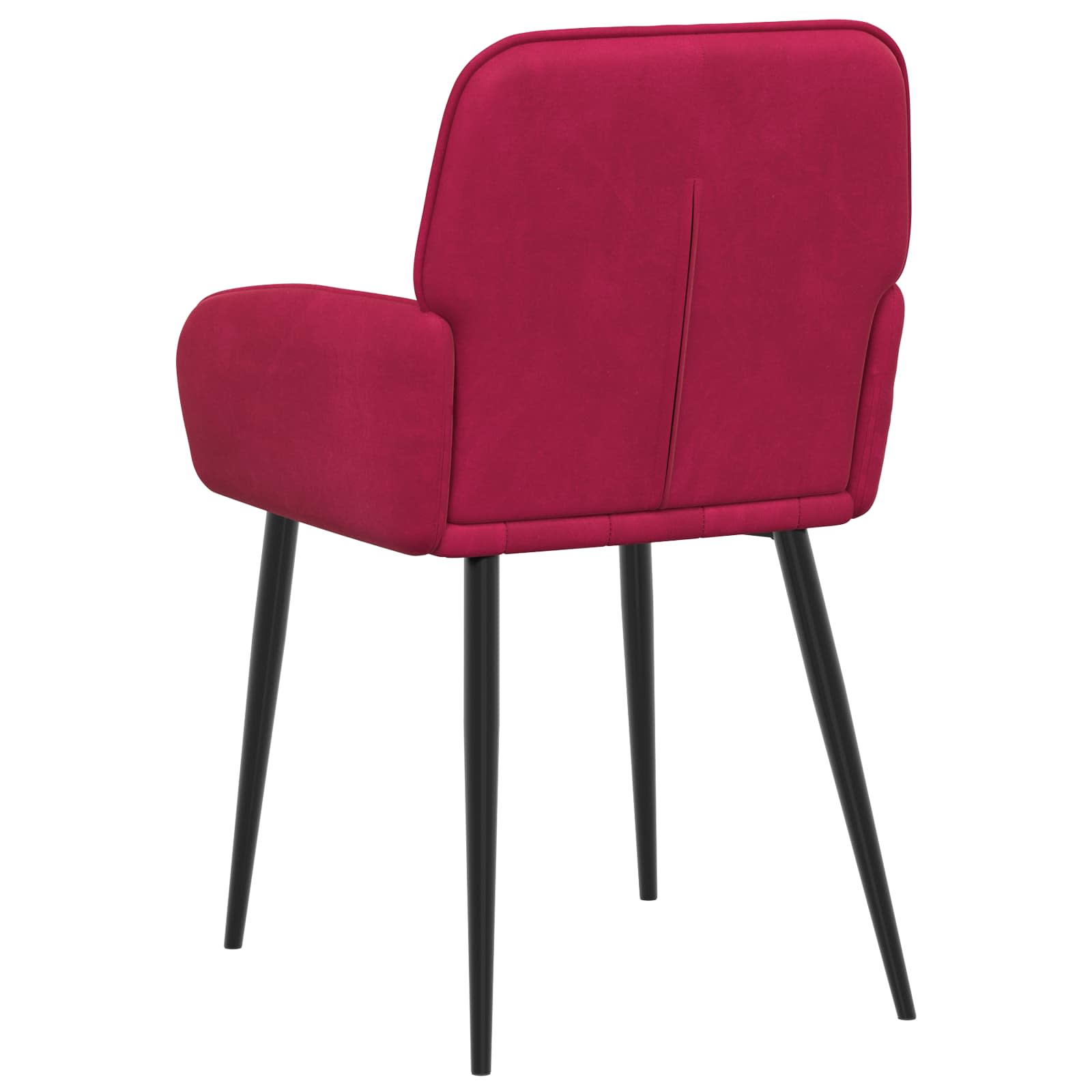 Trpezarijske stolice 4 pcs Baršun Vinska crvena 57 x 50 x 85 cm
