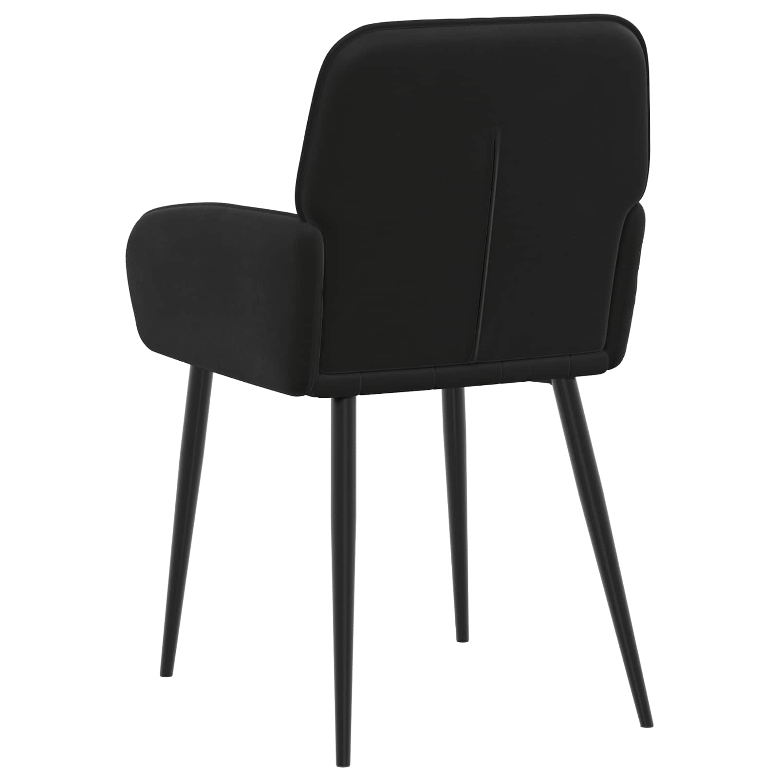 Trpezarijske stolice 4 pcs Baršun Crna 57 x 50 x 85 cm