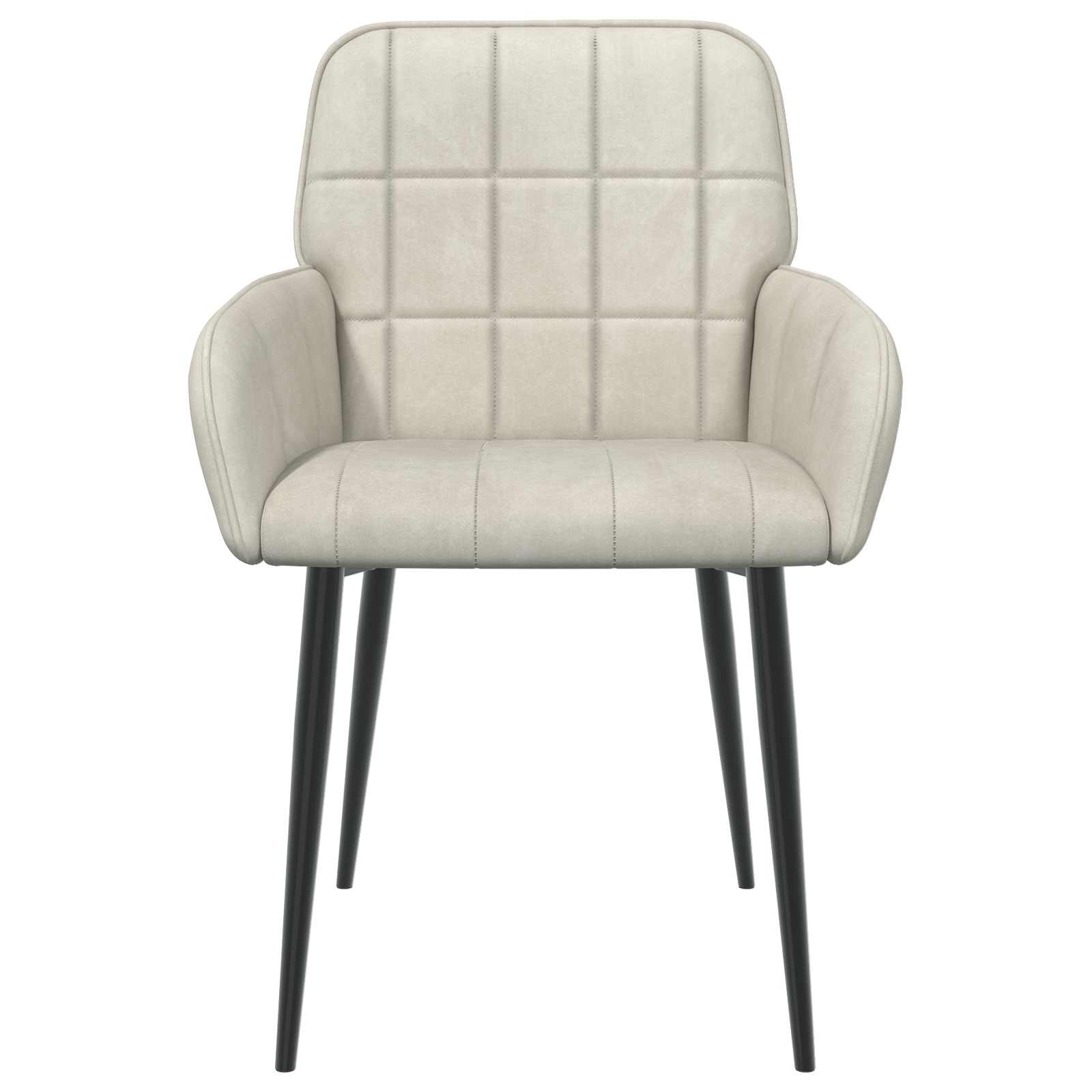Trpezarijske stolice 4 pcs Baršun Krem 57 x 50 x 85 cm