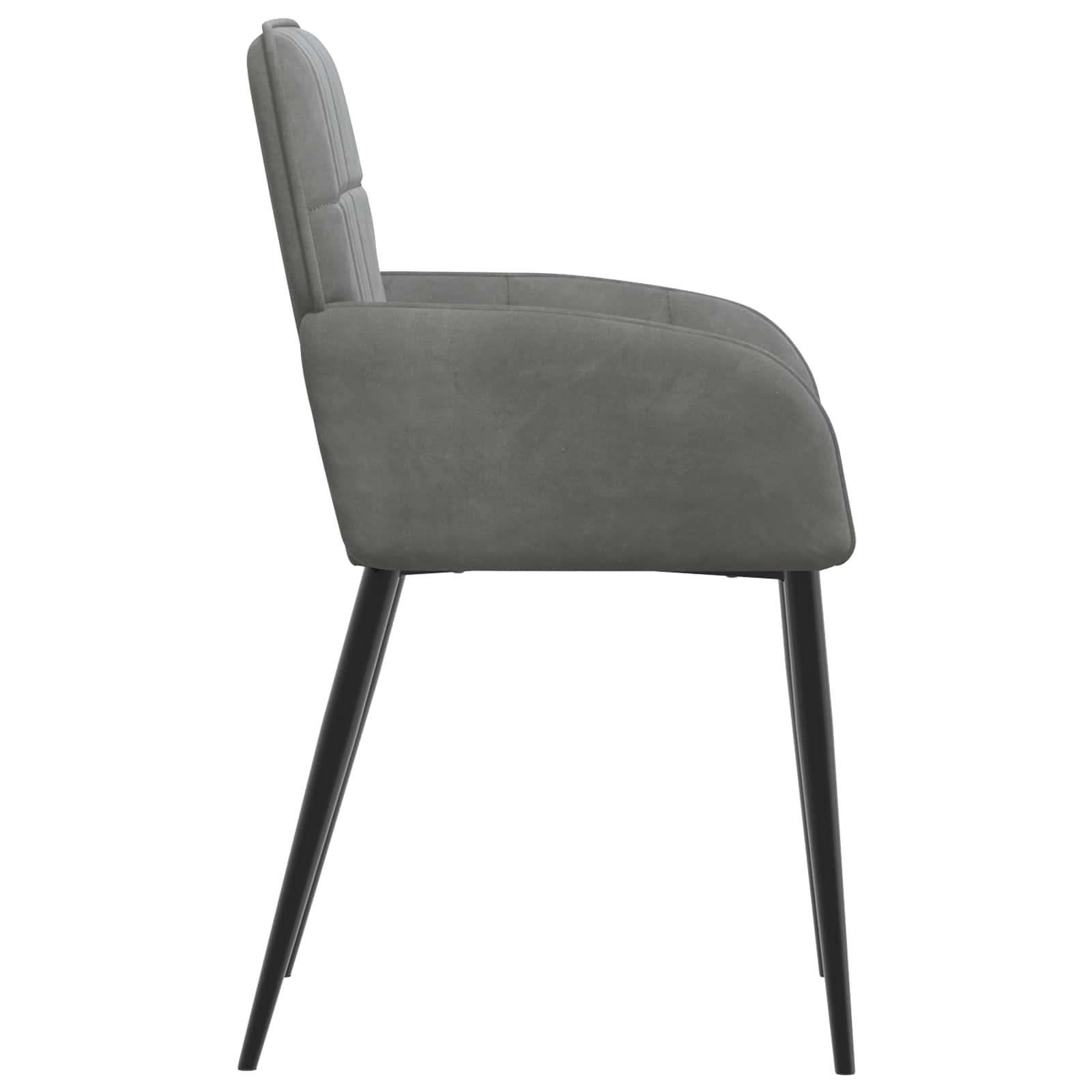 Trpezarijske stolice 6 pcs Baršun Tamnosiva 57 x 50 x 85 cm