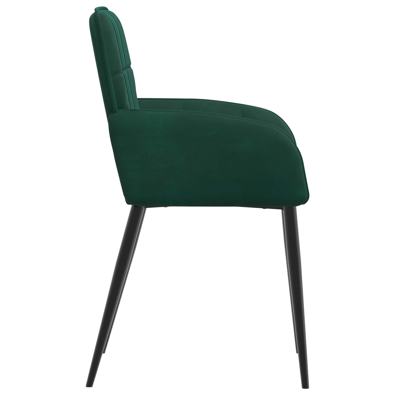 Trpezarijske stolice 6 pcs Baršun Tamnozelena 57 x 50 x 85 cm