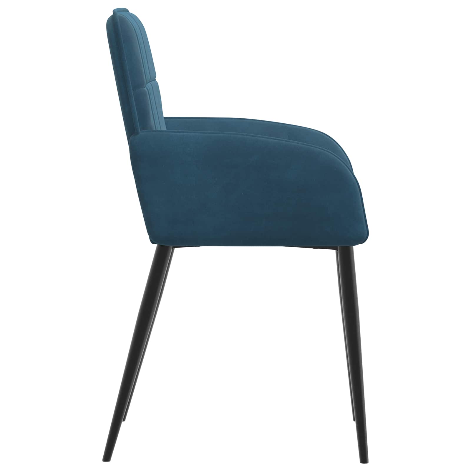 Trpezarijske stolice 6 pcs Baršun Plava 57 x 50 x 85 cm
