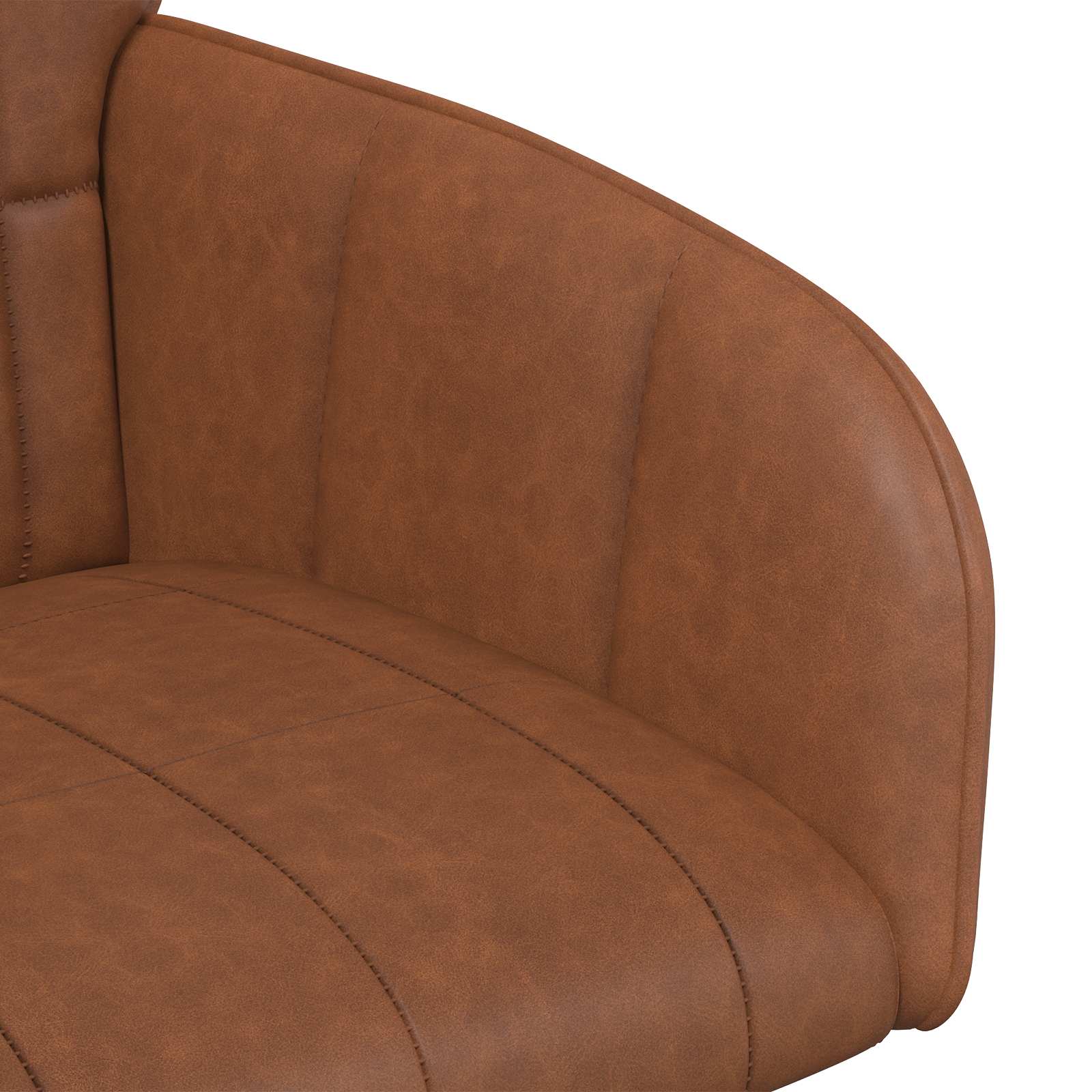 Trpezarijske stolice 6 pcs Umjetna koža Smeđa 57 x 50 x 85 cm