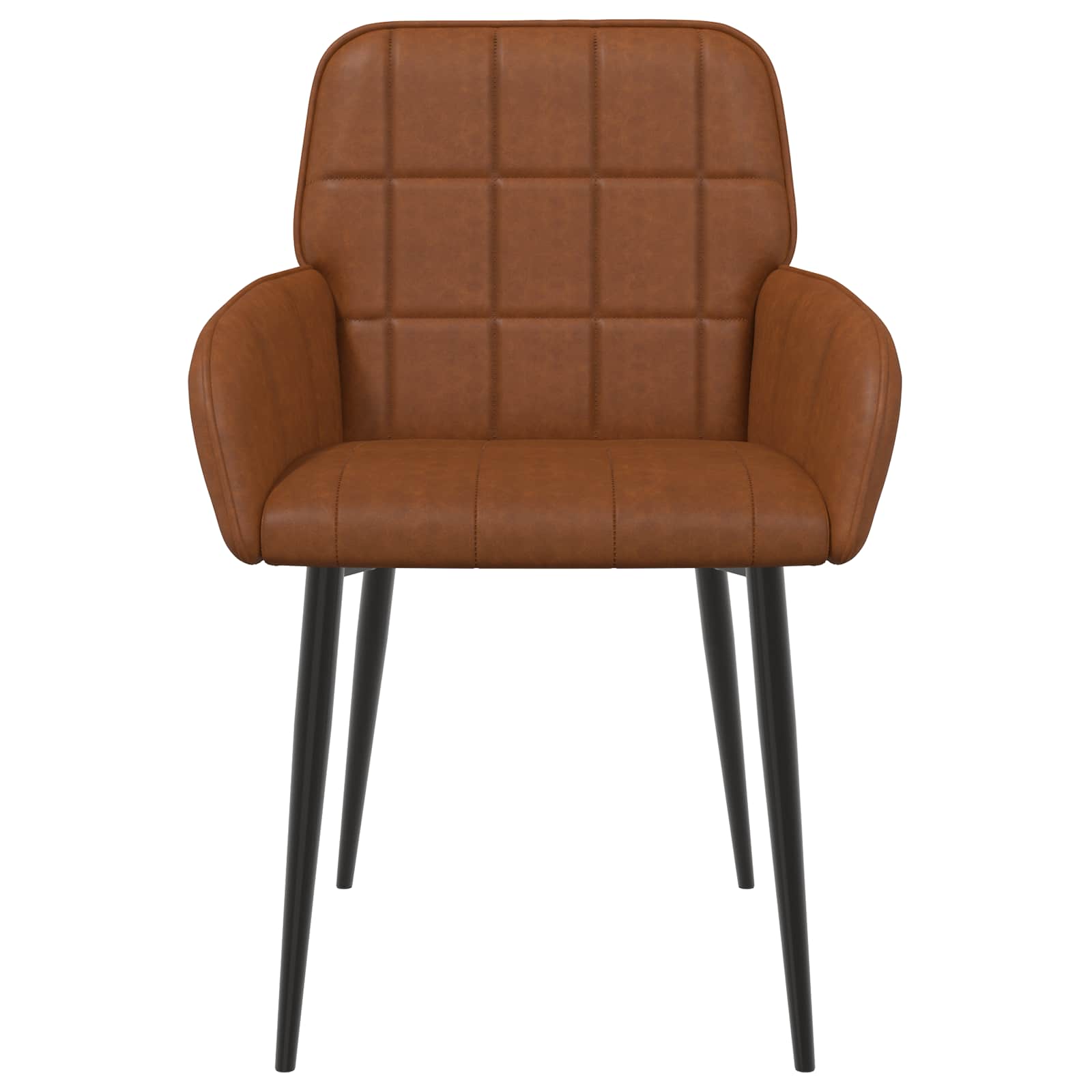 Trpezarijske stolice 6 pcs Umjetna koža Smeđa 57 x 50 x 85 cm