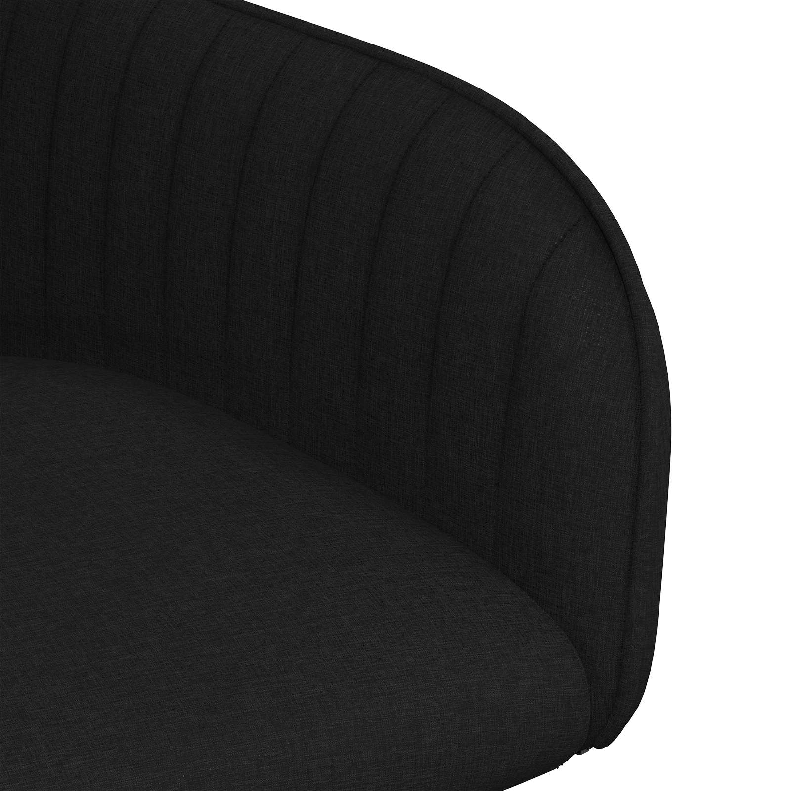 Trpezarijske stolice 6 pcs Tkanina Crna 56,5 x 50 x 87,5 cm