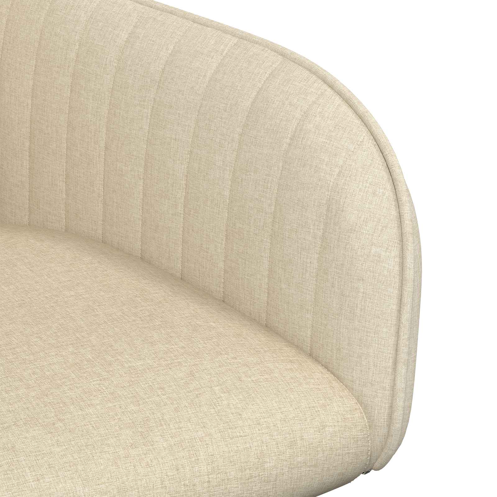 Trpezarijske stolice 6 pcs Tkanina Krem 56,5 x 50 x 87,5 cm