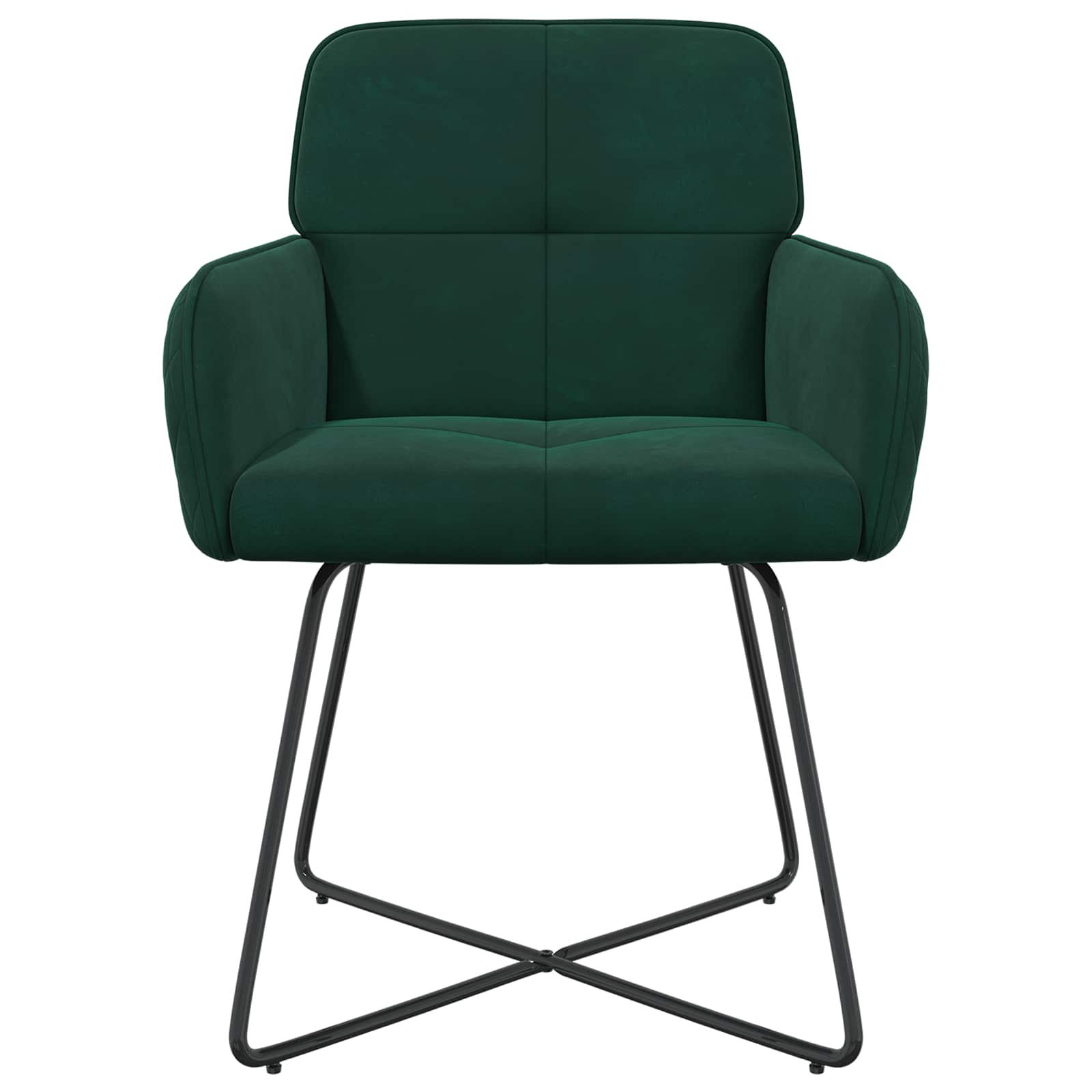 Trpezarijske stolice 4 pcs Baršun Tamnozelena 59 x 56,5 x 86 cm