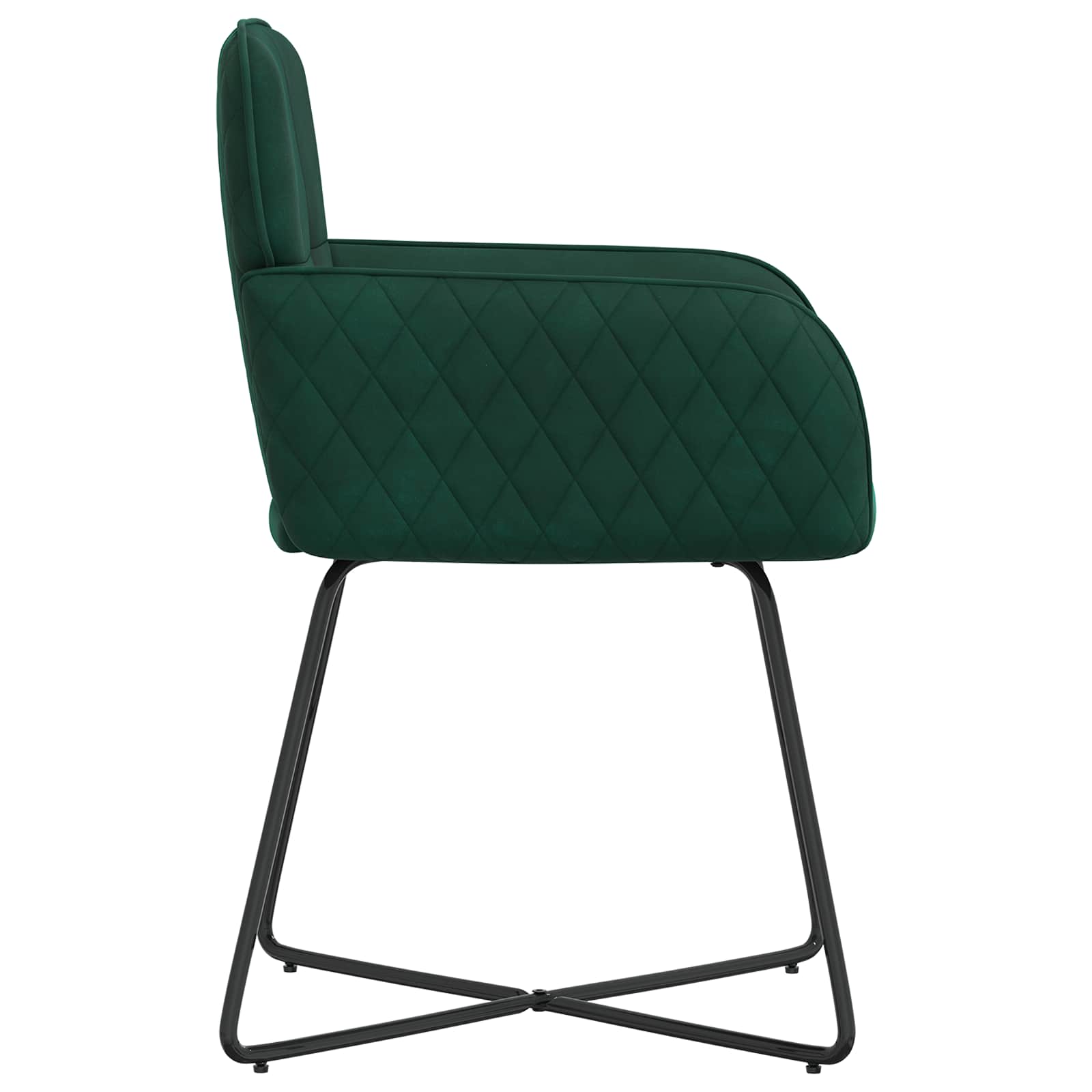 Trpezarijske stolice 4 pcs Baršun Tamnozelena 59 x 56,5 x 86 cm