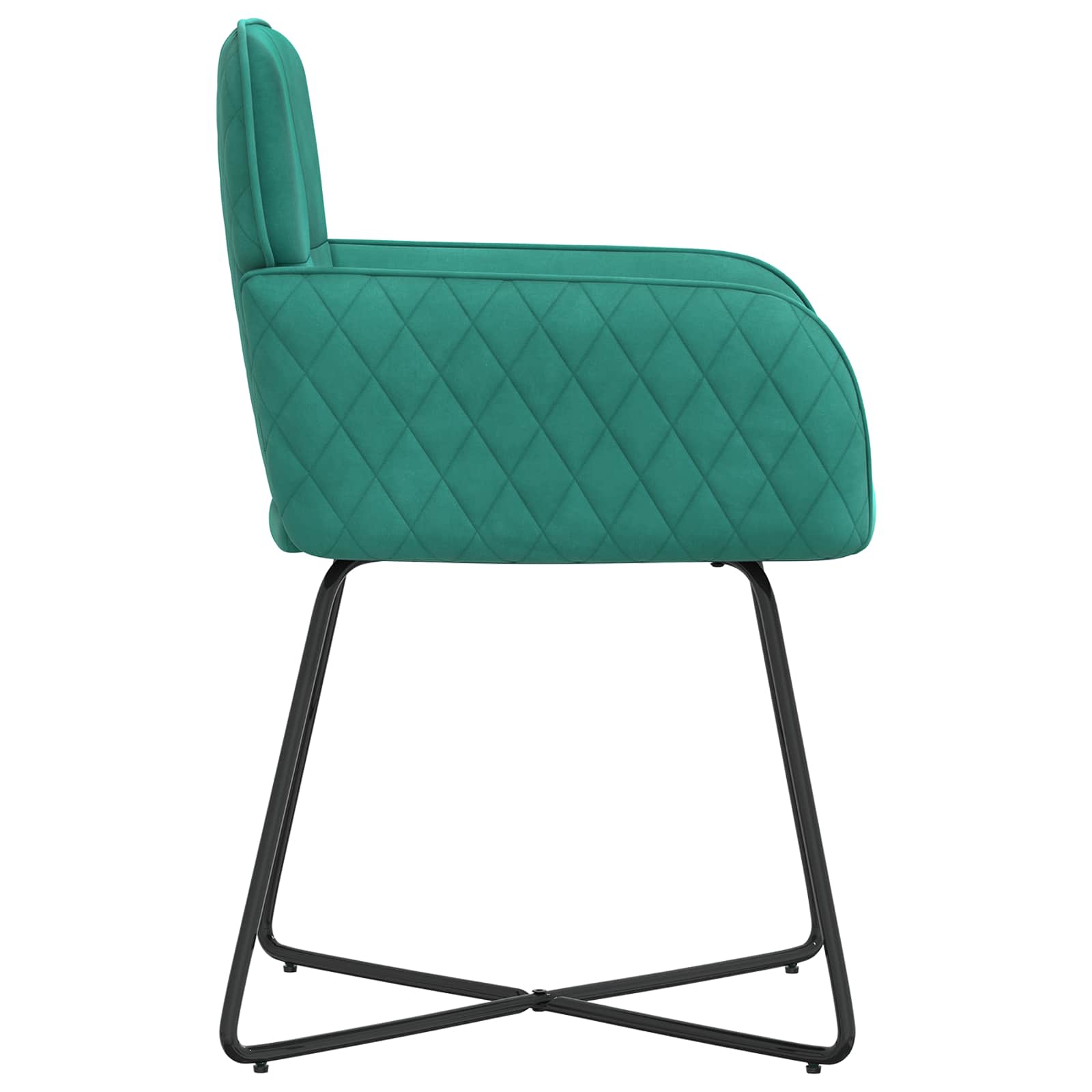 Trpezarijske stolice 4 pcs Baršun Tirkizna 59 x 56,5 x 86 cm