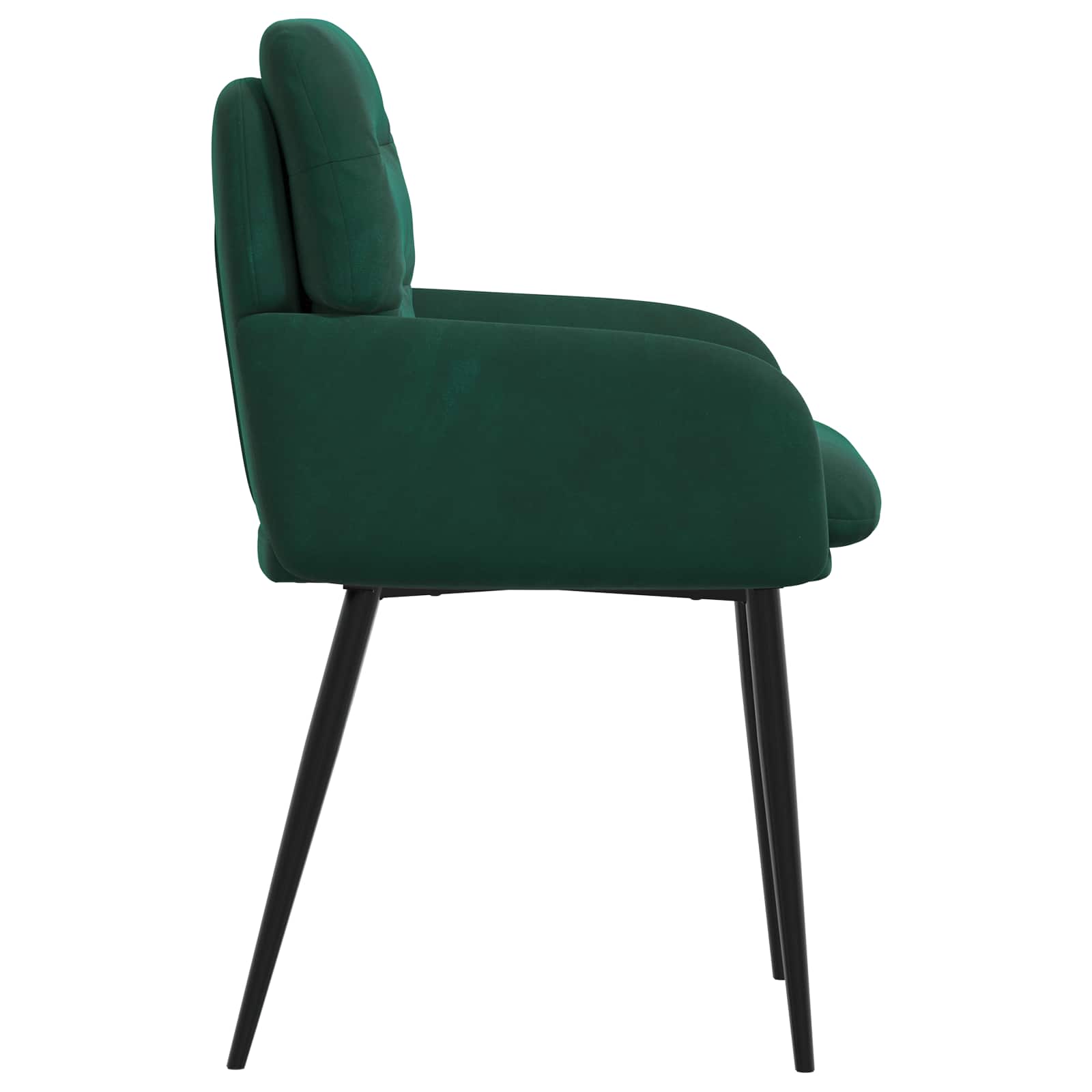 Trpezarijske stolice 4 pcs Baršun Tamnozelena 59 x 59,5 x 90 cm