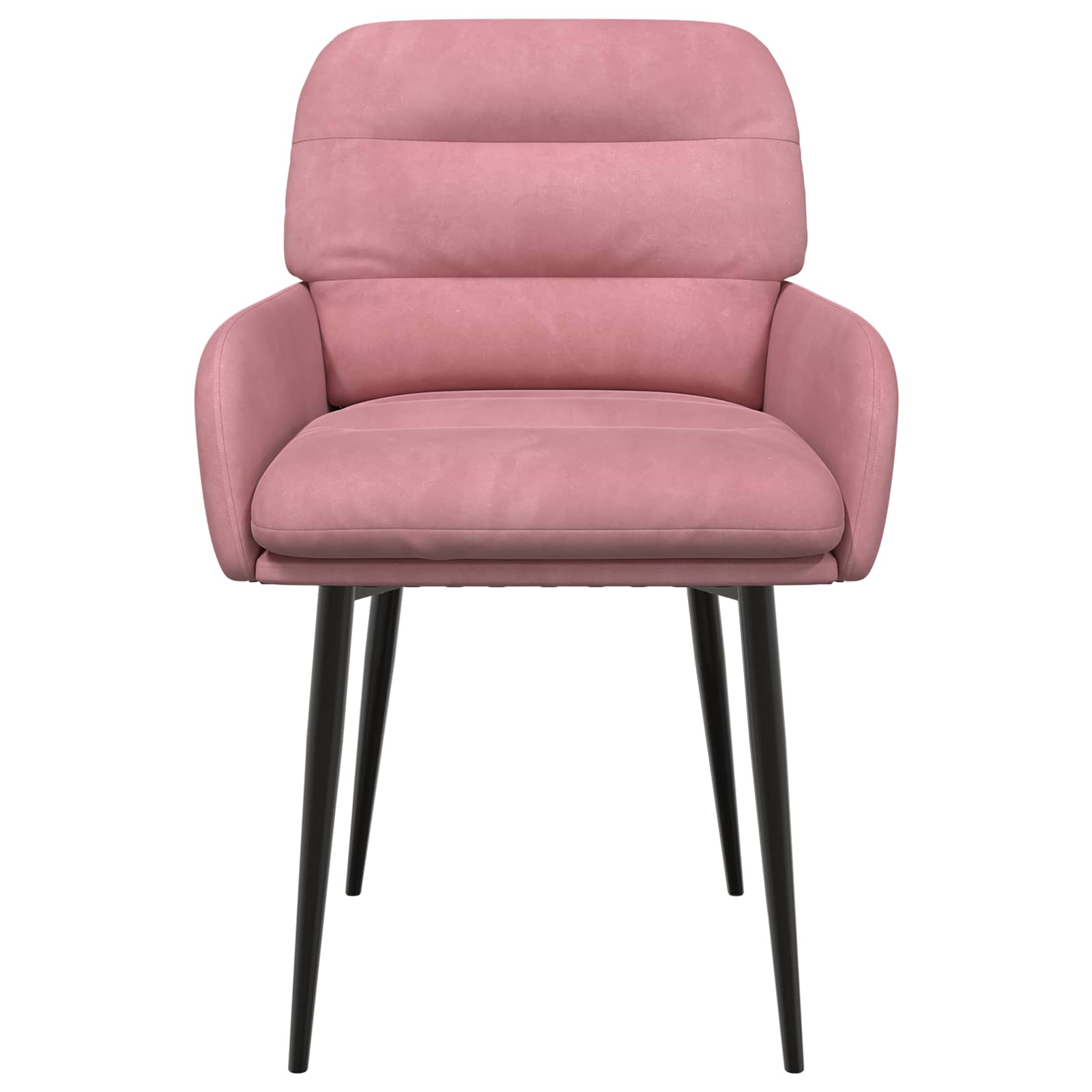 Trpezarijske stolice 4 pcs Baršun Ružičasta 59 x 59,5 x 90 cm