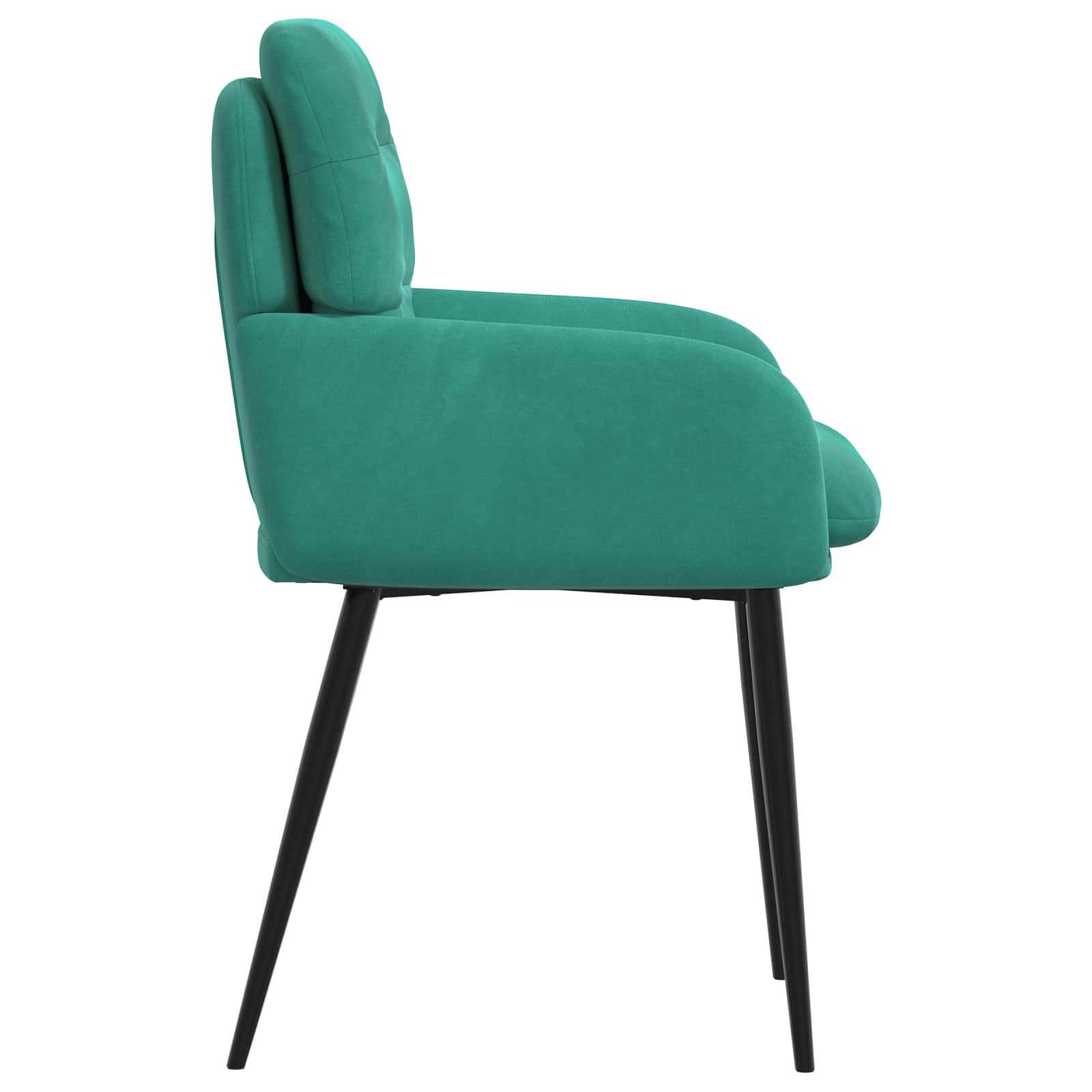 Trpezarijske stolice 4 pcs Baršun Tirkizna 59 x 59,5 x 90 cm