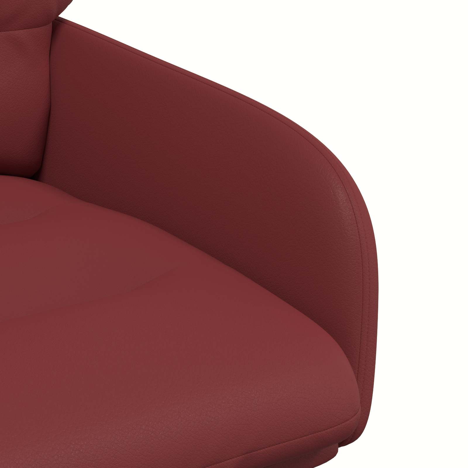 Okretne blagovaonske stolice 4 pcs Umjetna koža Vinska crvena