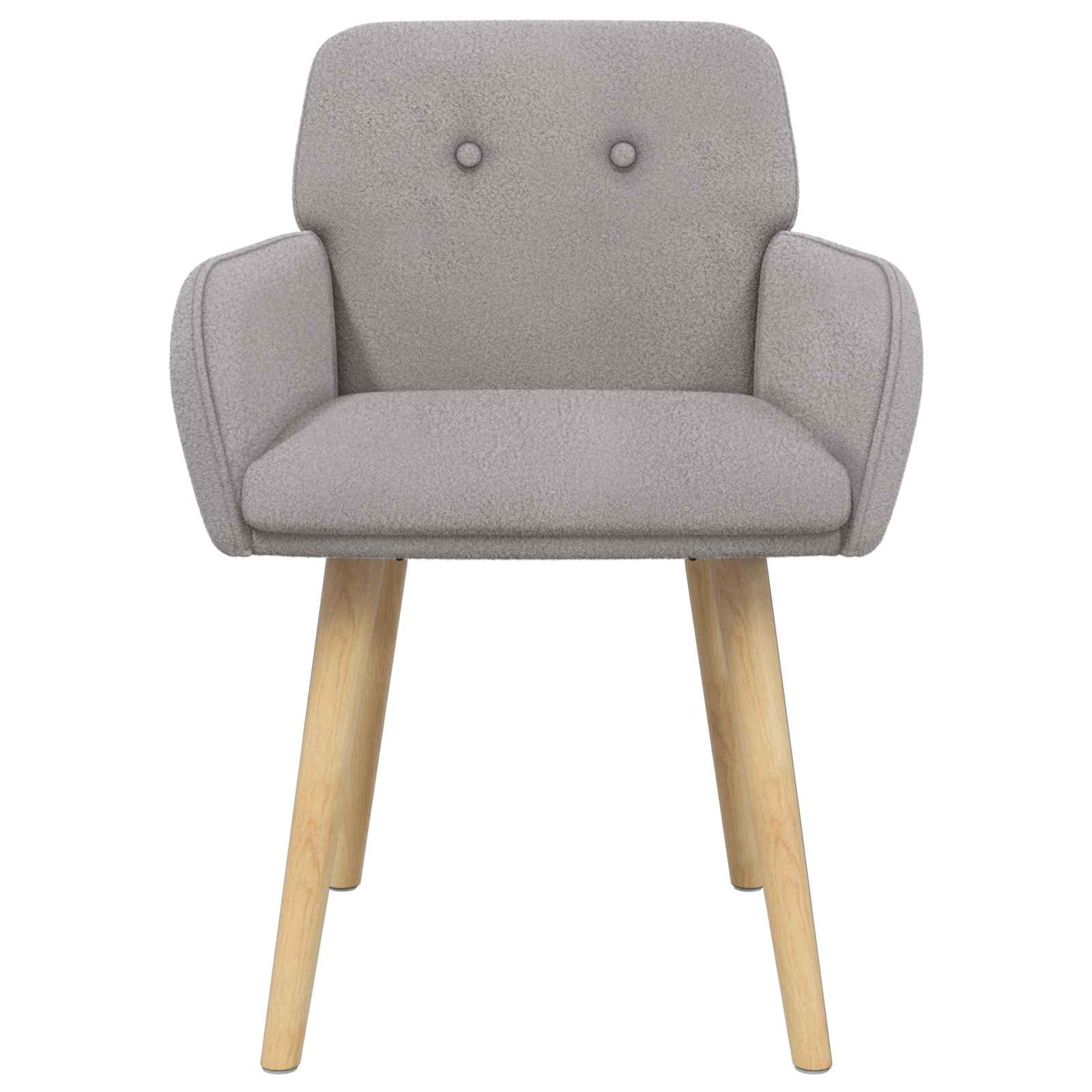 Trpezarijske stolice 4 pcs Bouclé Svjetlosiva 59 x 57 x 85 cm