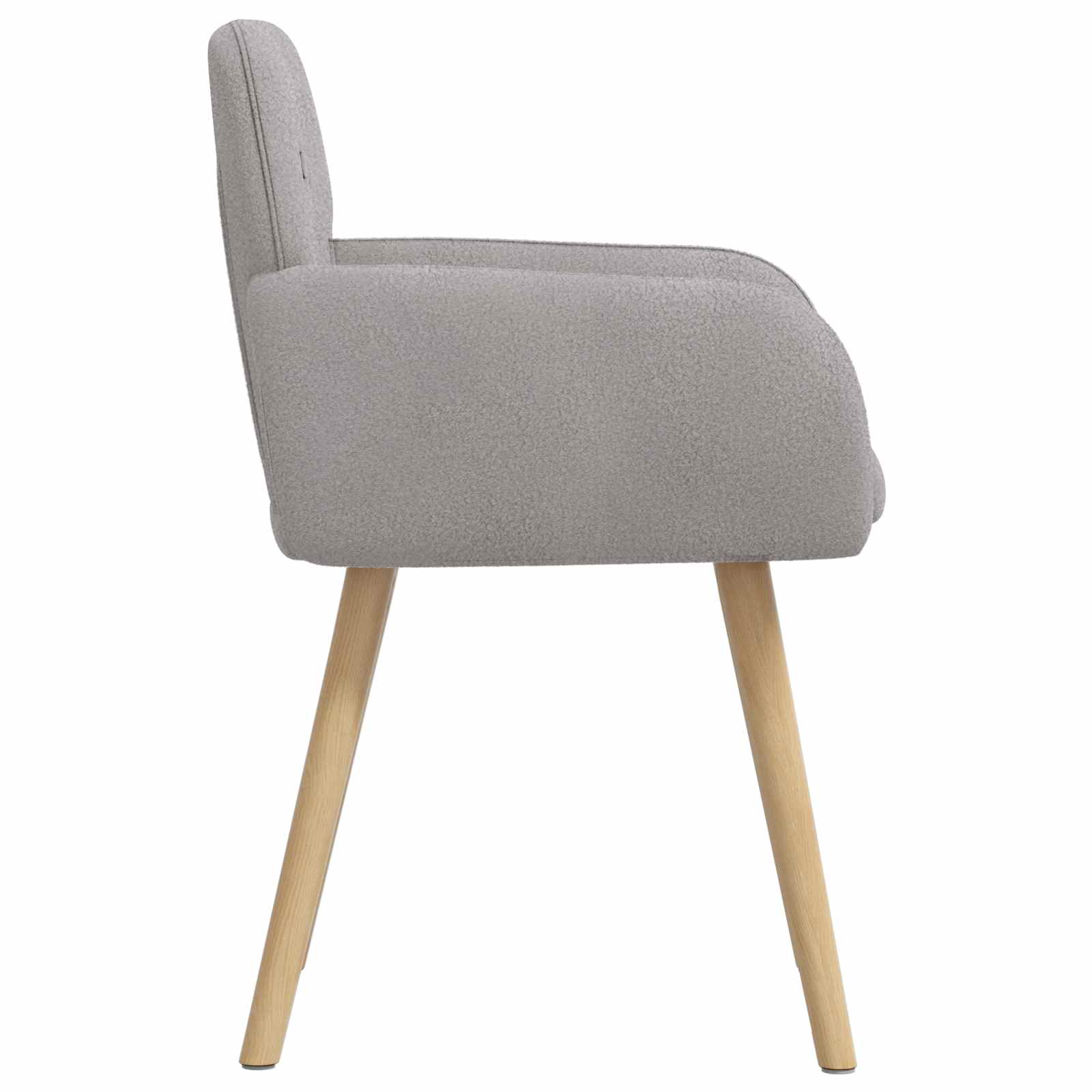 Trpezarijske stolice 4 pcs Bouclé Svjetlosiva 59 x 57 x 85 cm