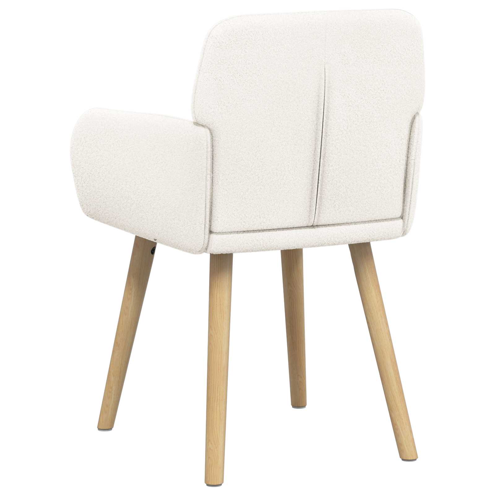Trpezarijske stolice 4 pcs Bouclé Krem 59 x 57 x 85 cm