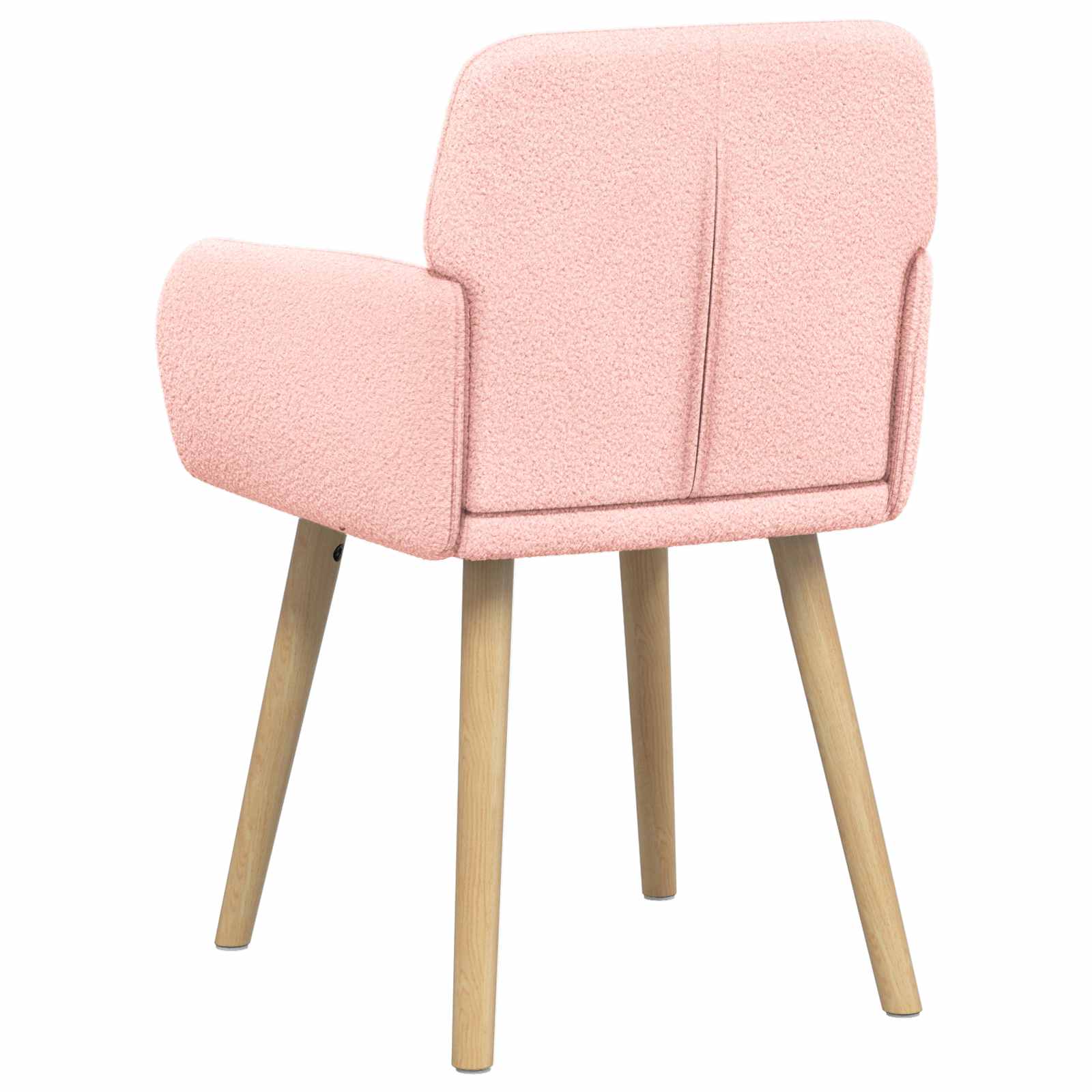Trpezarijske stolice 4 pcs Bouclé Ružičasta 59 x 57 x 85 cm