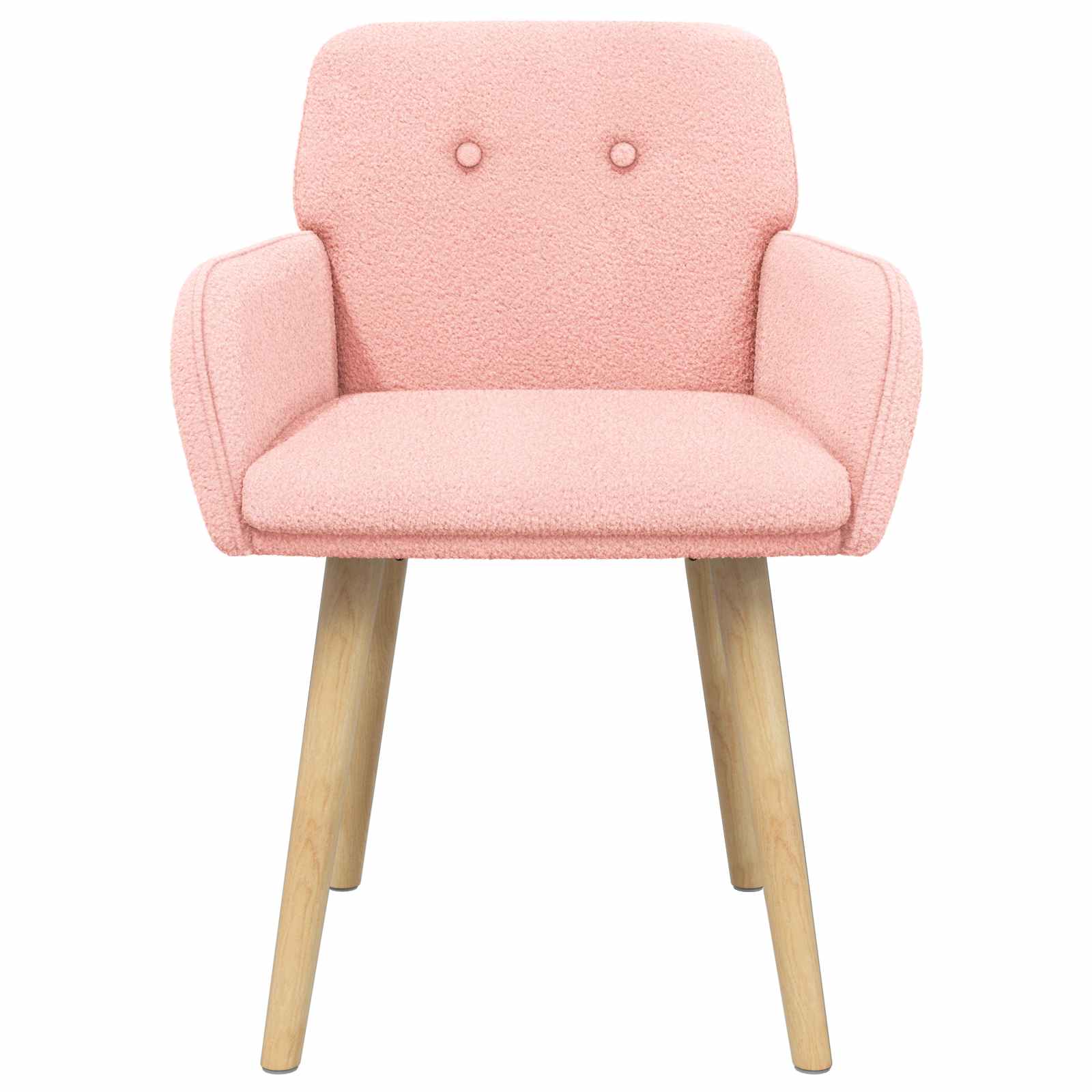 Trpezarijske stolice 4 pcs Bouclé Ružičasta 59 x 57 x 85 cm