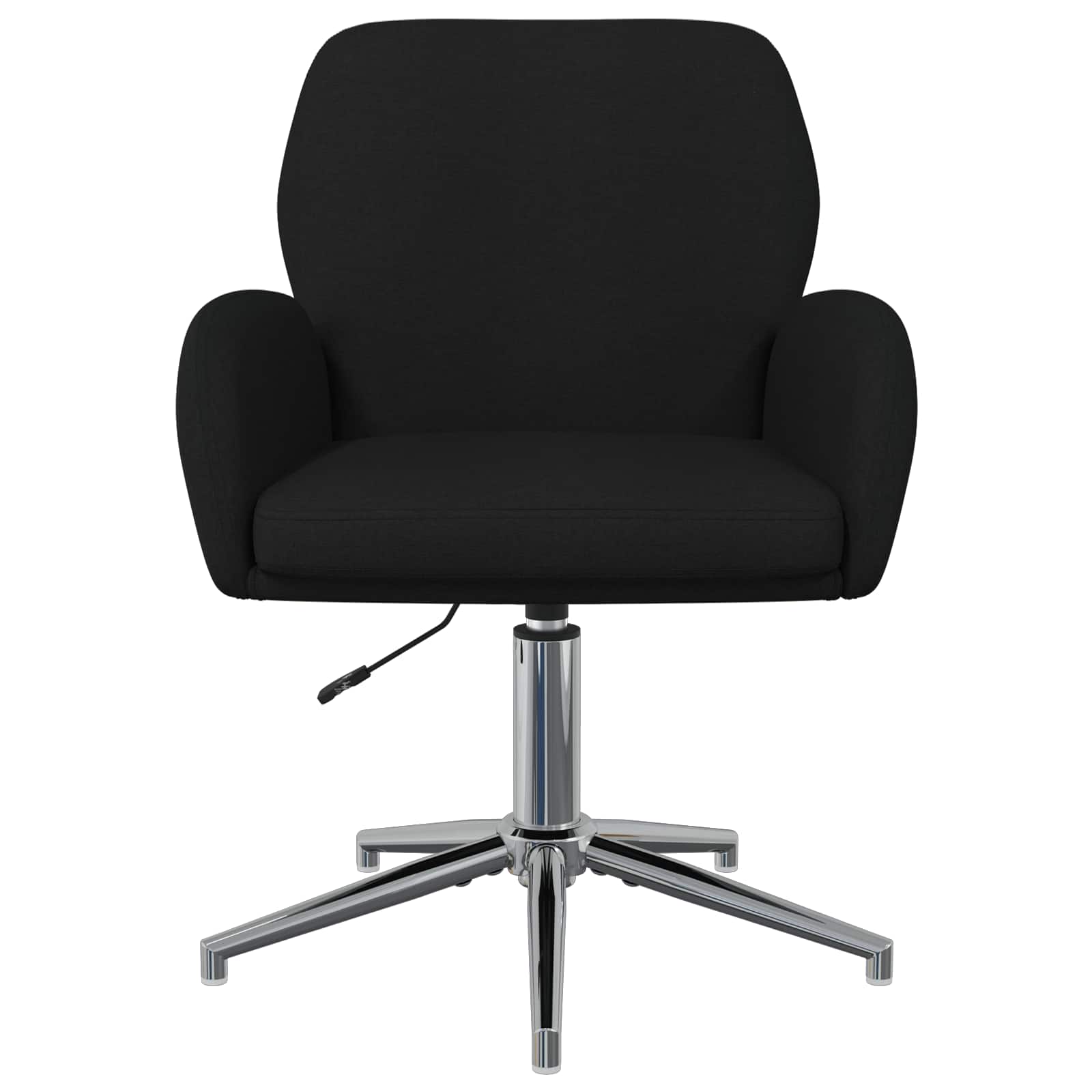 Okretne radne stolice 2 kom. 54 x 58 x 90 cm Crna Tkanina
