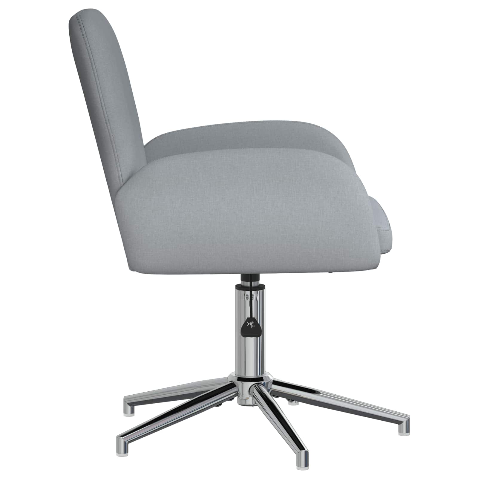 Okretne radne stolice 4 kom. 54 x 58 x 90 cm Svjetlosiva
