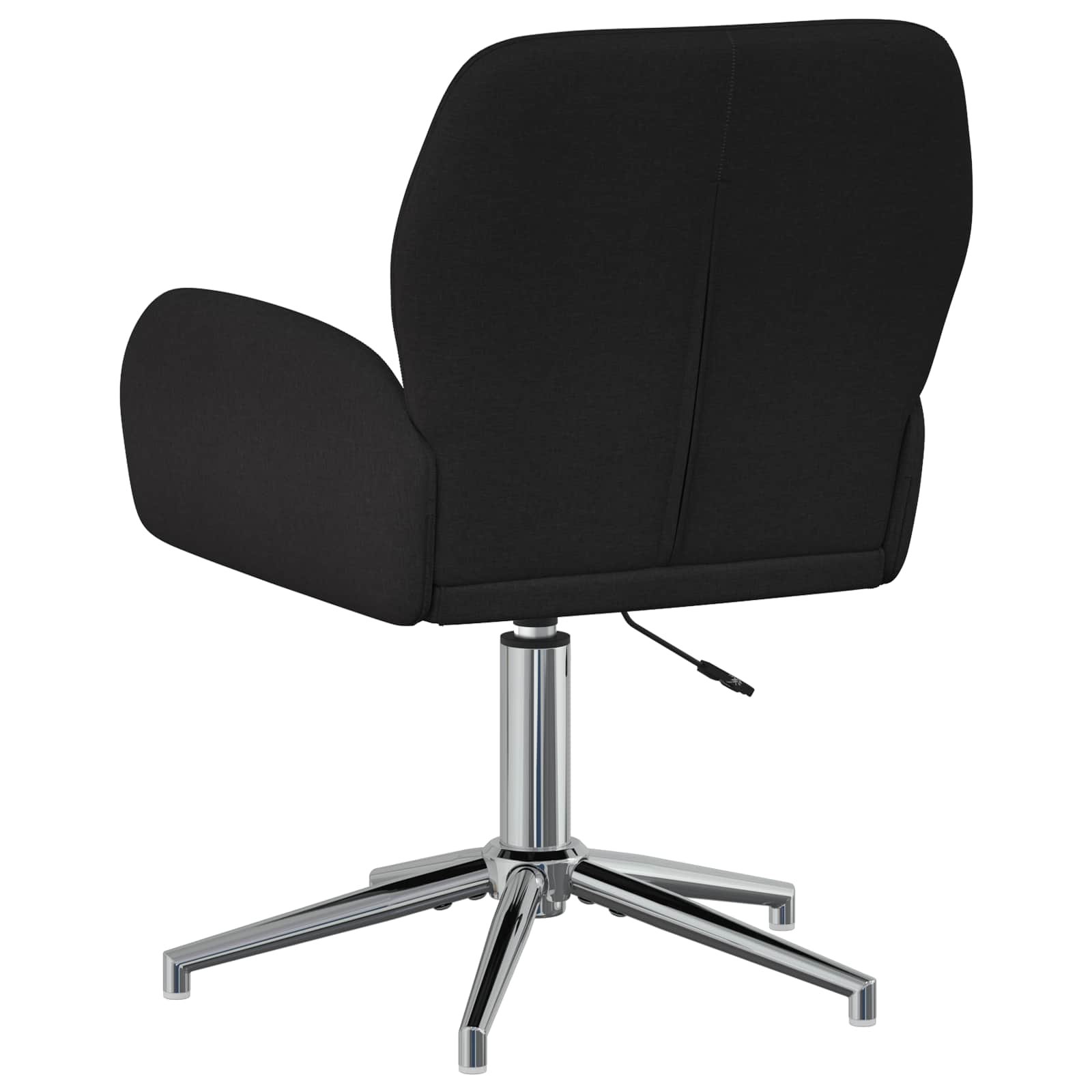 Okretne radne stolice 4 kom. 54 x 58 x 90 cm Crna Tkanina