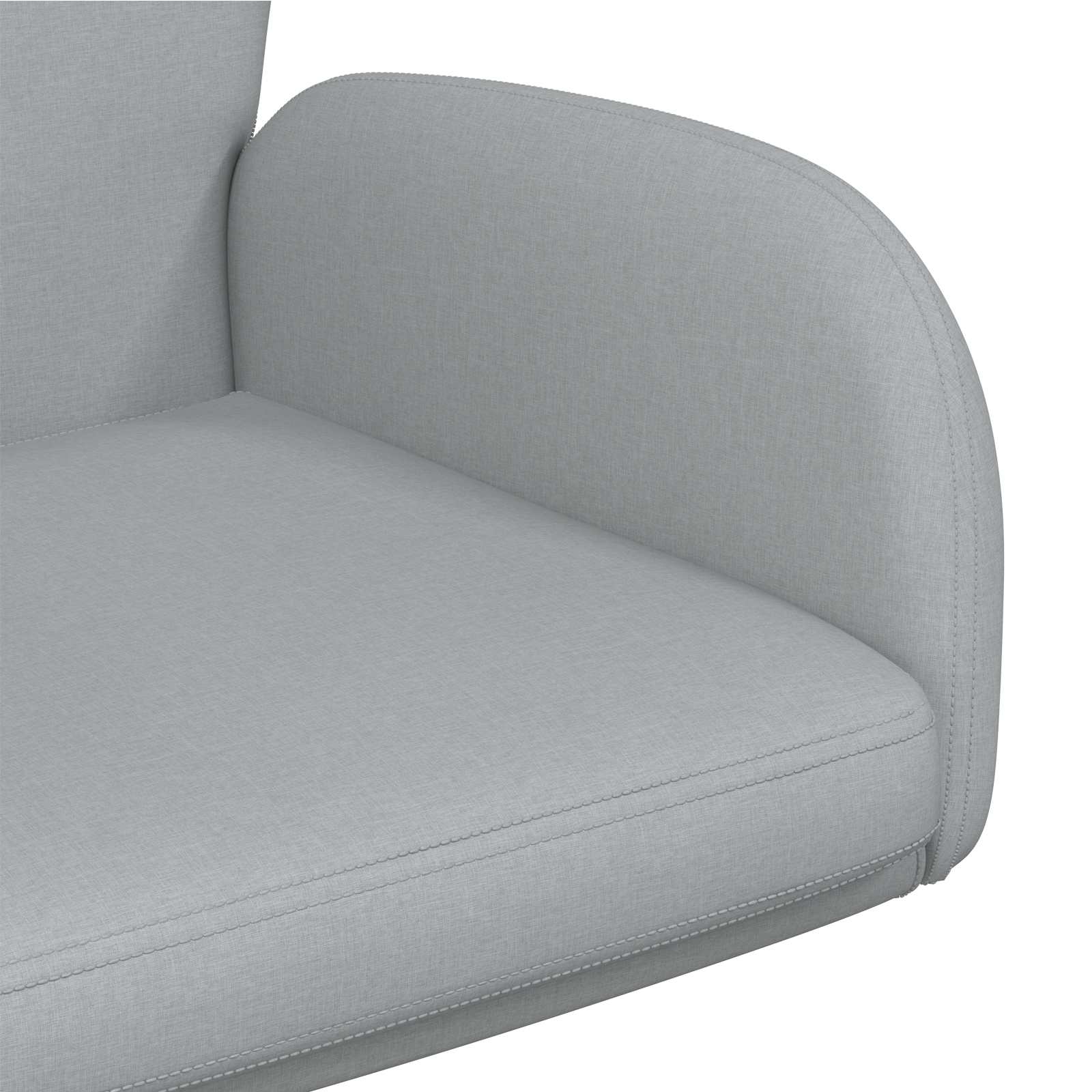 Okretne radne stolice 6 kom. 54 x 58 x 90 cm Svjetlosiva