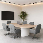 Okretne radne stolice 6 kom. 54 x 58 x 90 cm Tamnosiva Tkanina