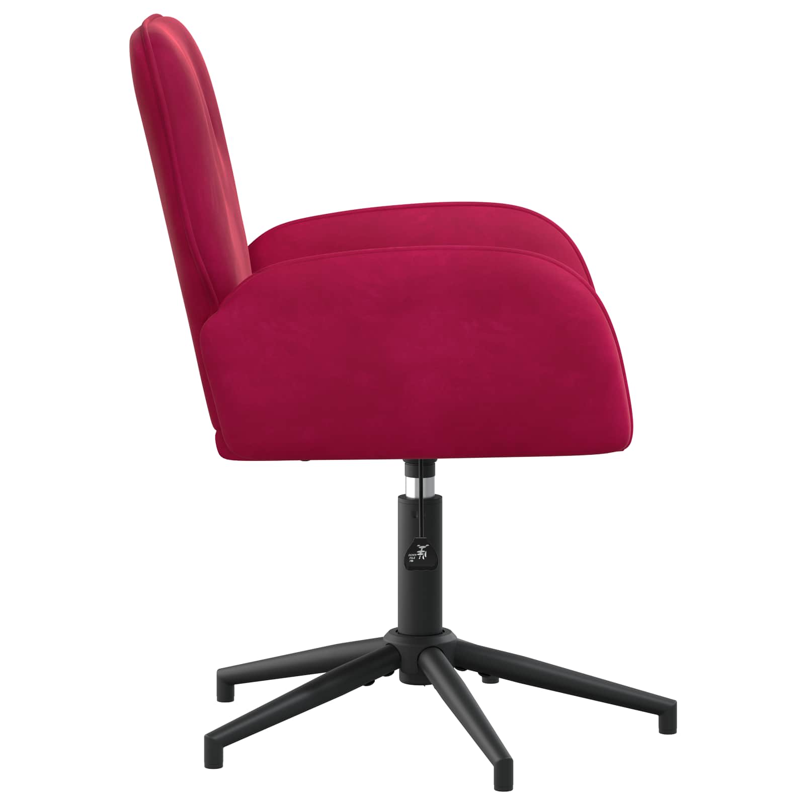 Okretne radne stolice 2 kom. 54 x 55 x 90 cm Vinska crvena