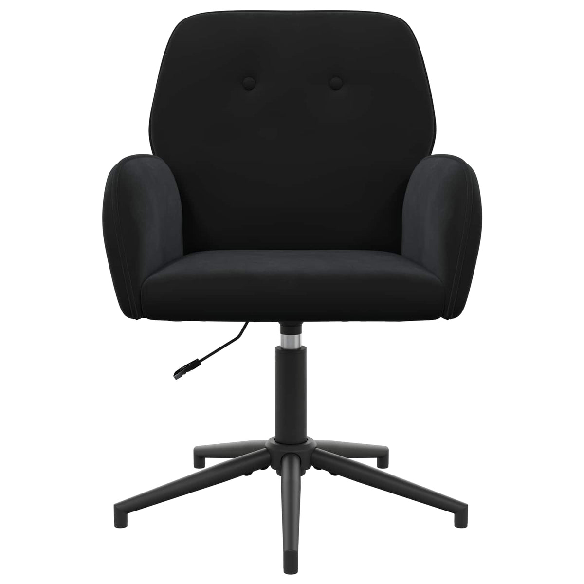 Okretne radne stolice 2 kom. 54 x 55 x 90 cm Crna Baršun