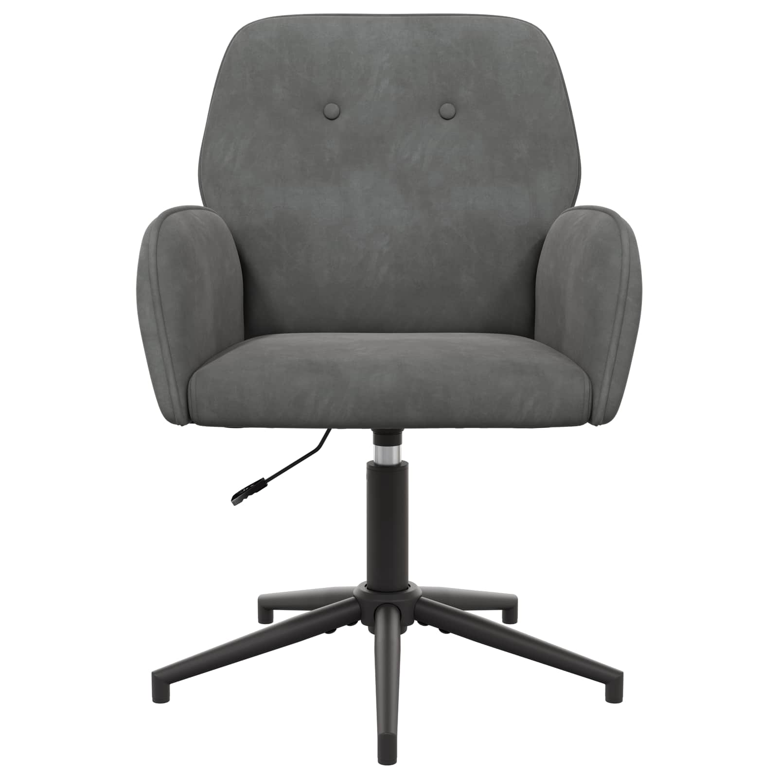 Okretne radne stolice 4 kom. 54 x 55 x 90 cm Tamnosiva Baršun