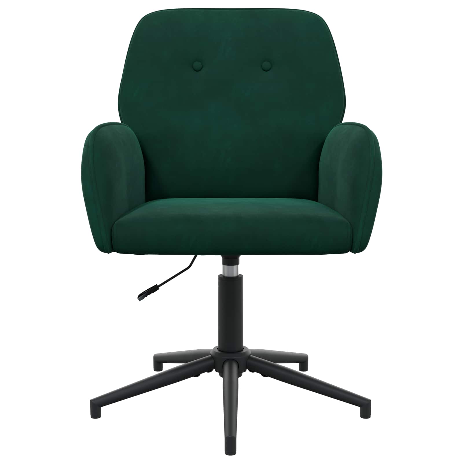 Okretne radne stolice 6 kom. 54 x 55 x 90 cm Tamnozelena Baršun