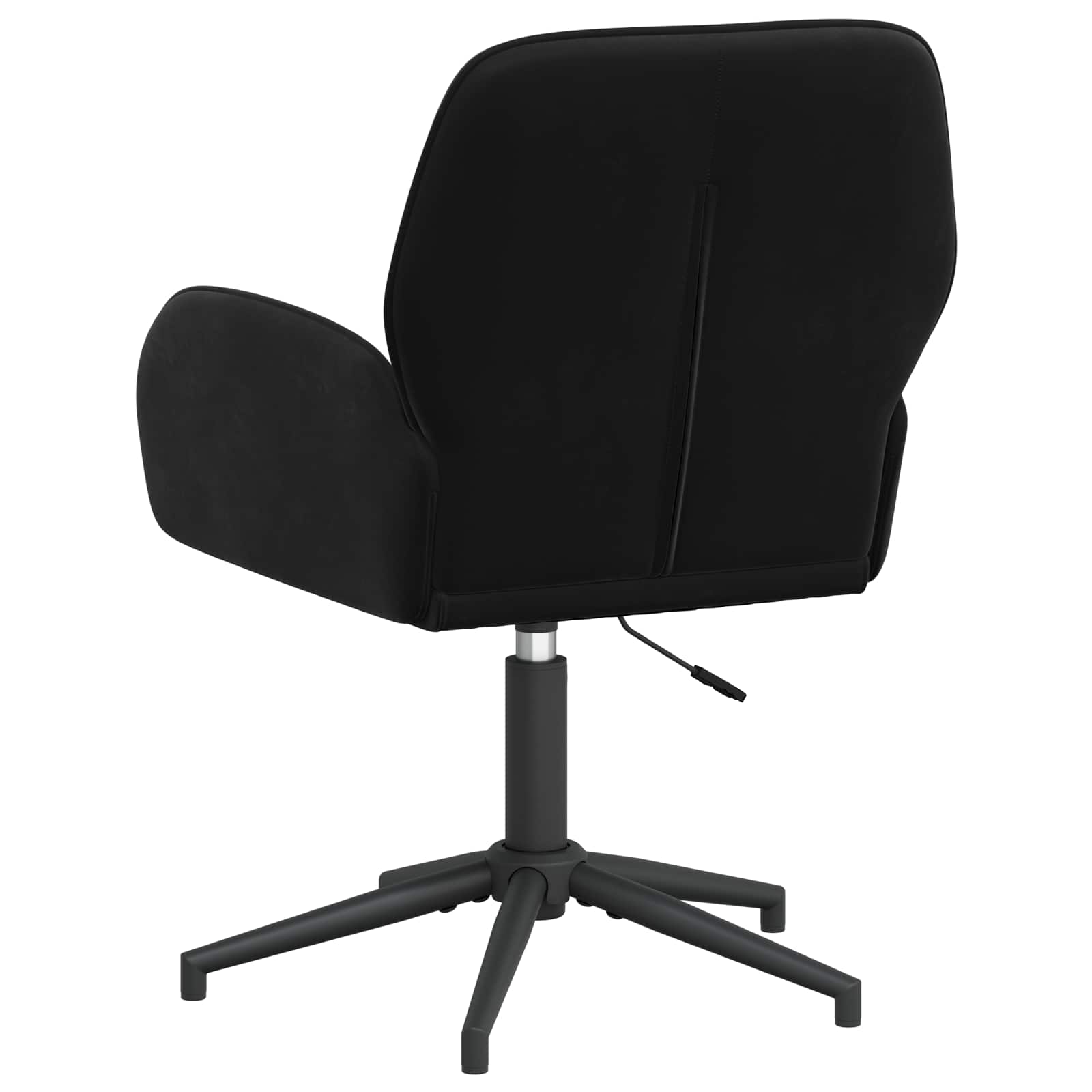 Okretne radne stolice 6 kom. 54 x 55 x 90 cm Crna Baršun
