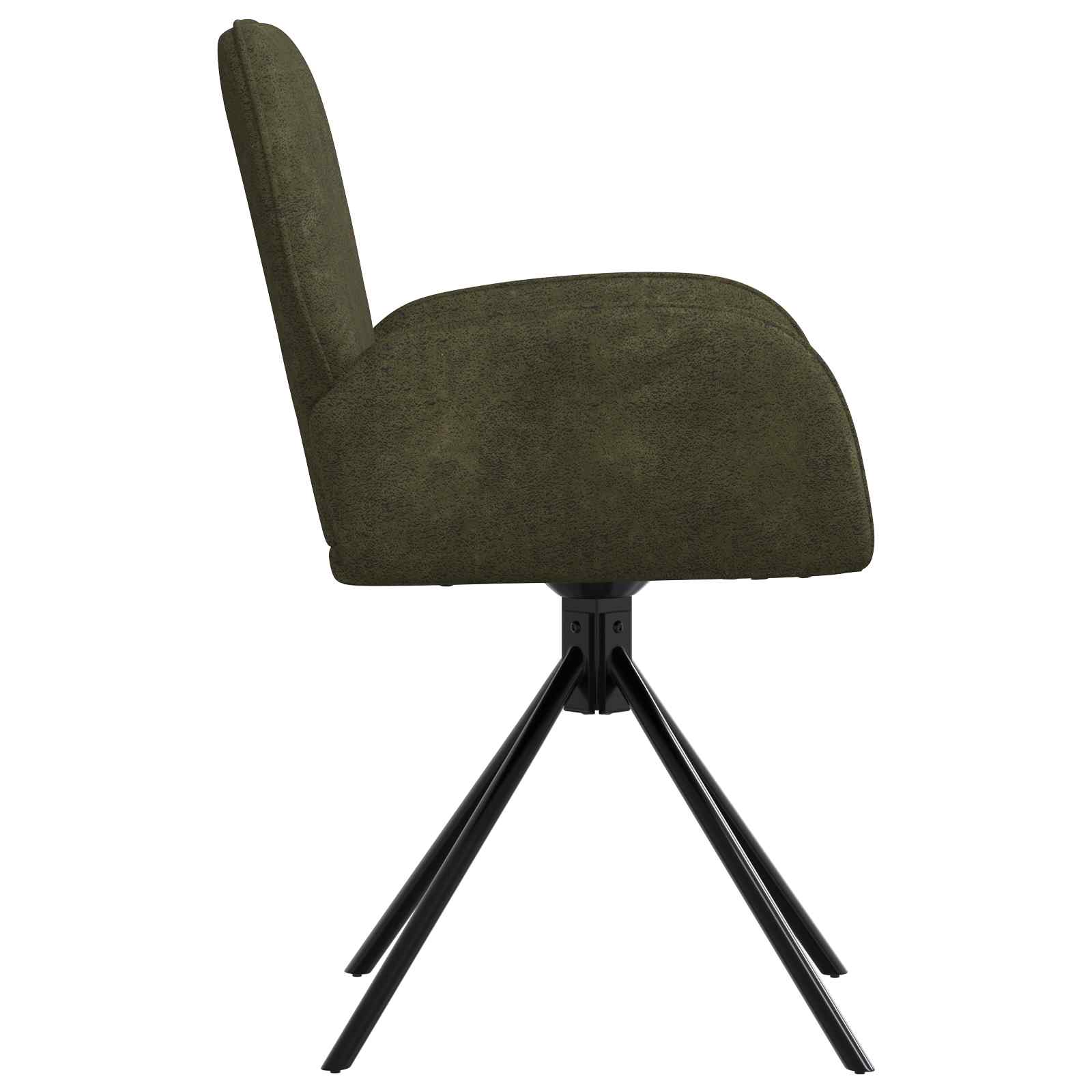 Okretne blagovaonske stolice 4 pcs Umetnička suknja koža