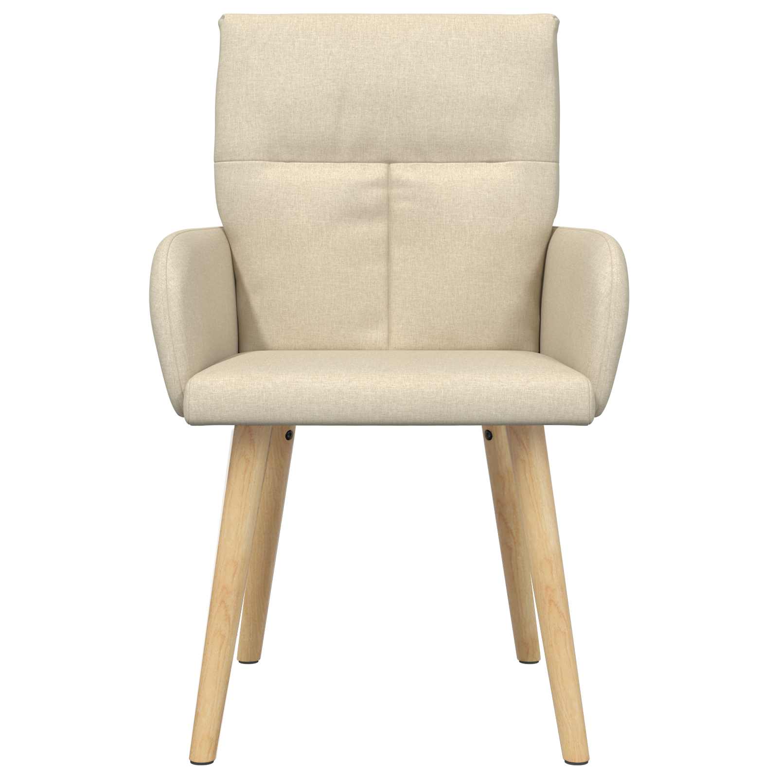 Trpezarijske stolice 4 pcs Tkanina Krem 60 x 56 x 96 cm