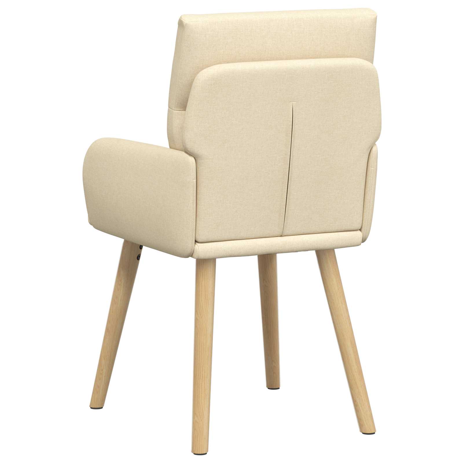 Trpezarijske stolice 6 pcs Tkanina Krem 60 x 56 x 96 cm