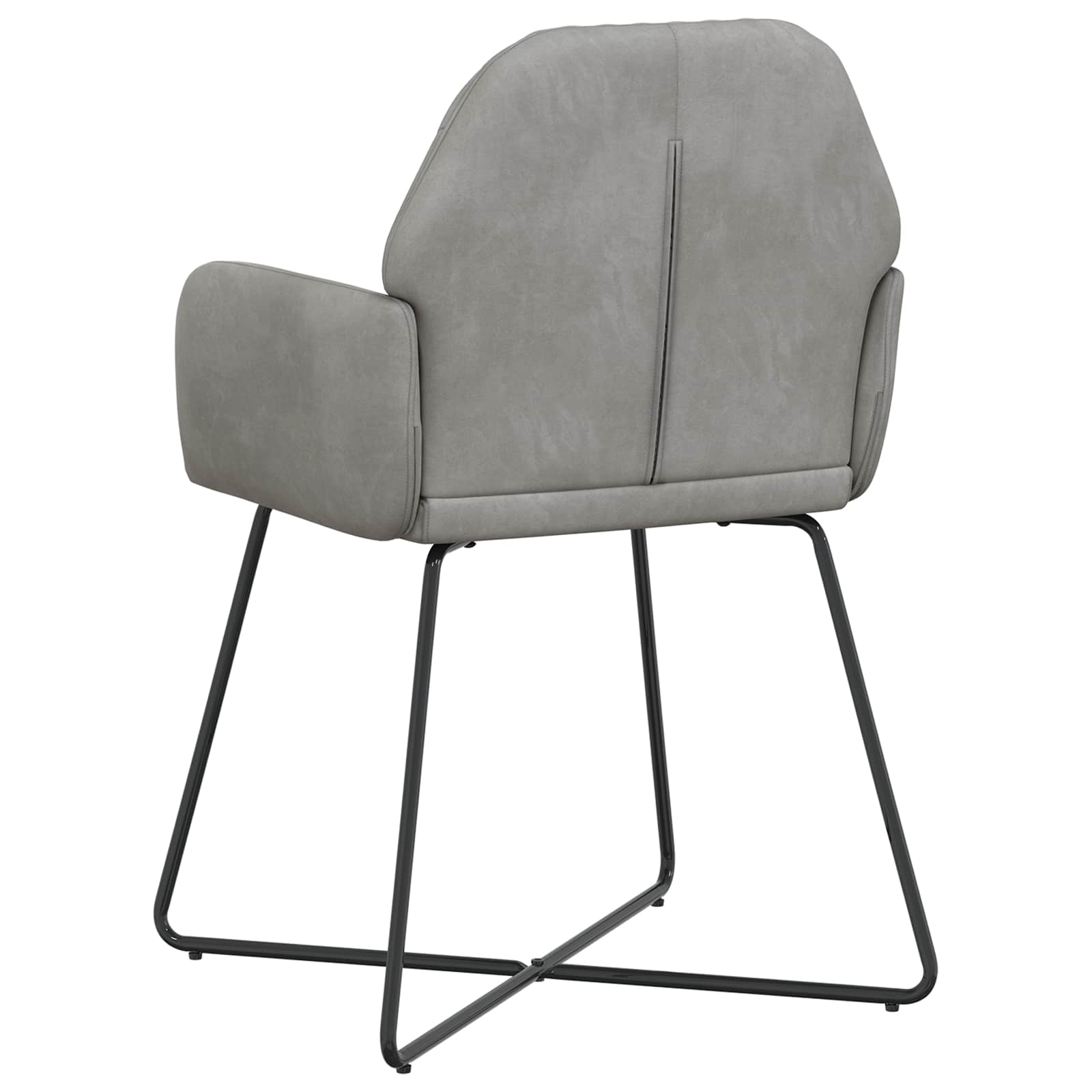 Trpezarijske stolice 4 pcs Baršun Svjetlosiva 55 x 50 x 84 cm