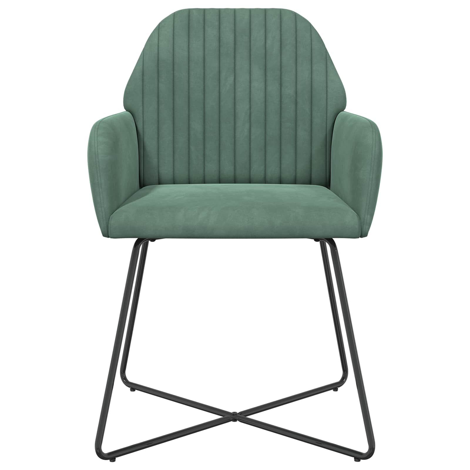 Trpezarijske stolice 4 pcs Baršun Morska zelena 55 x 50 x 84 cm