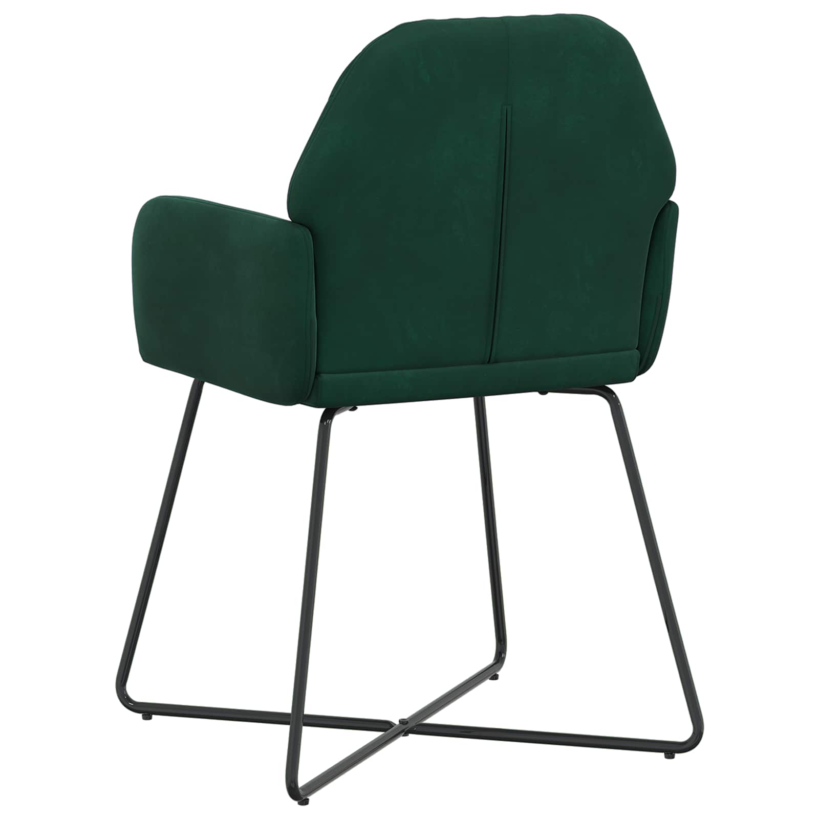 Trpezarijske stolice 6 pcs Baršun Tamnozelena 55 x 50 x 84 cm
