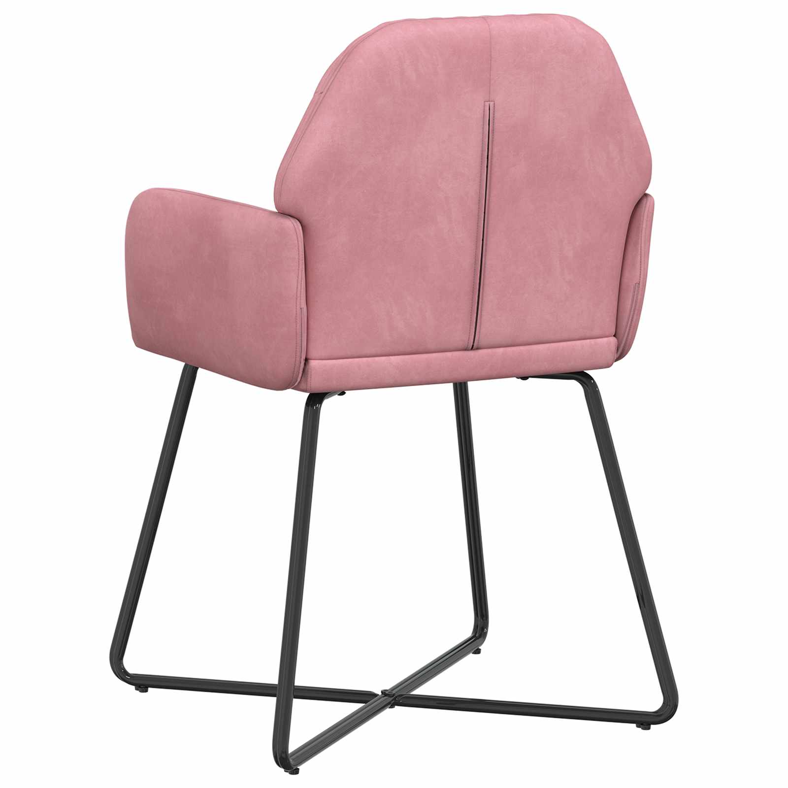 Trpezarijske stolice 6 pcs Baršun Ružičasta 55 x 50 x 84 cm
