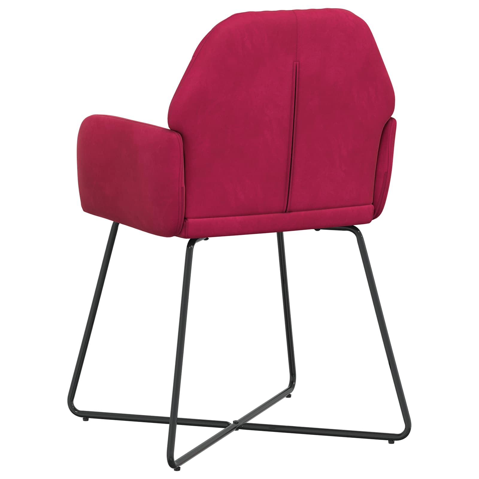 Trpezarijske stolice 6 pcs Baršun Vinska crvena 55 x 50 x 84 cm
