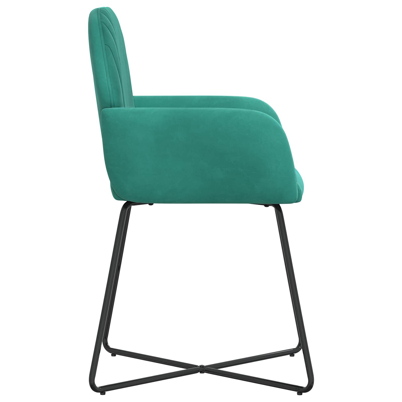 Trpezarijske stolice 6 pcs Baršun Tirkizna 55 x 50 x 84 cm