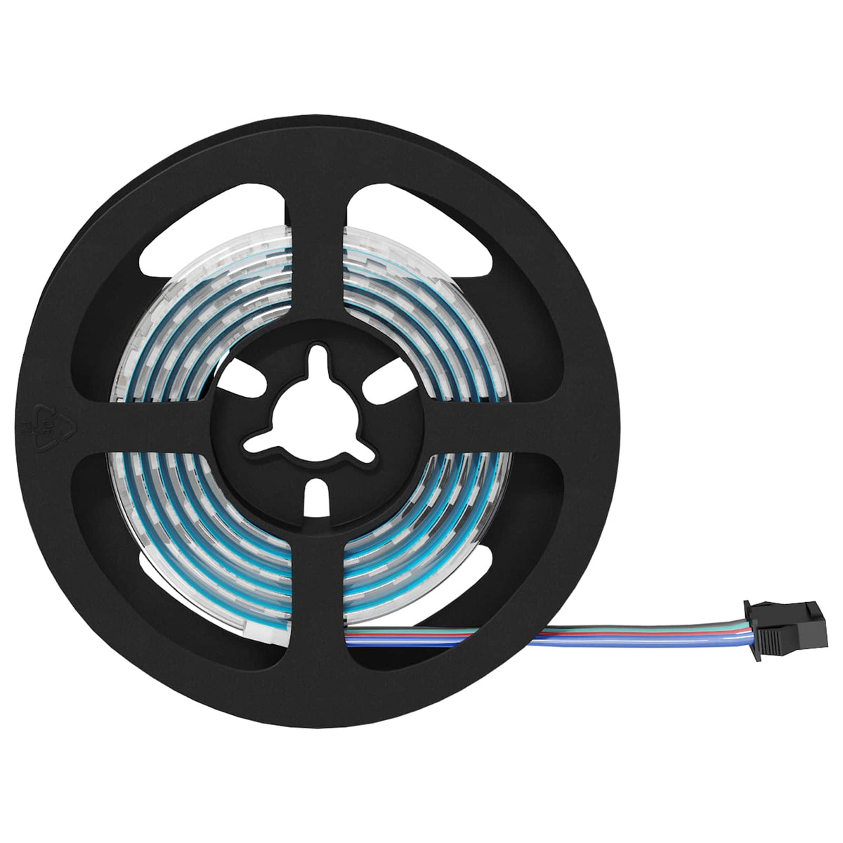 LED traka 12 pcs Crna i prozirna 1200 mm Bakar i plastika