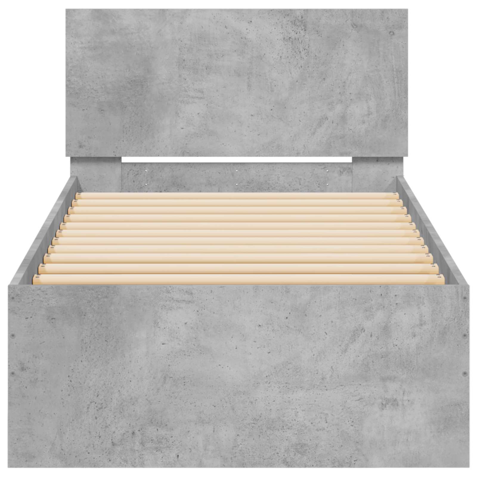 Krevetna konstrukcija s LED svjetlom Betonska siva 80 x 200 cm