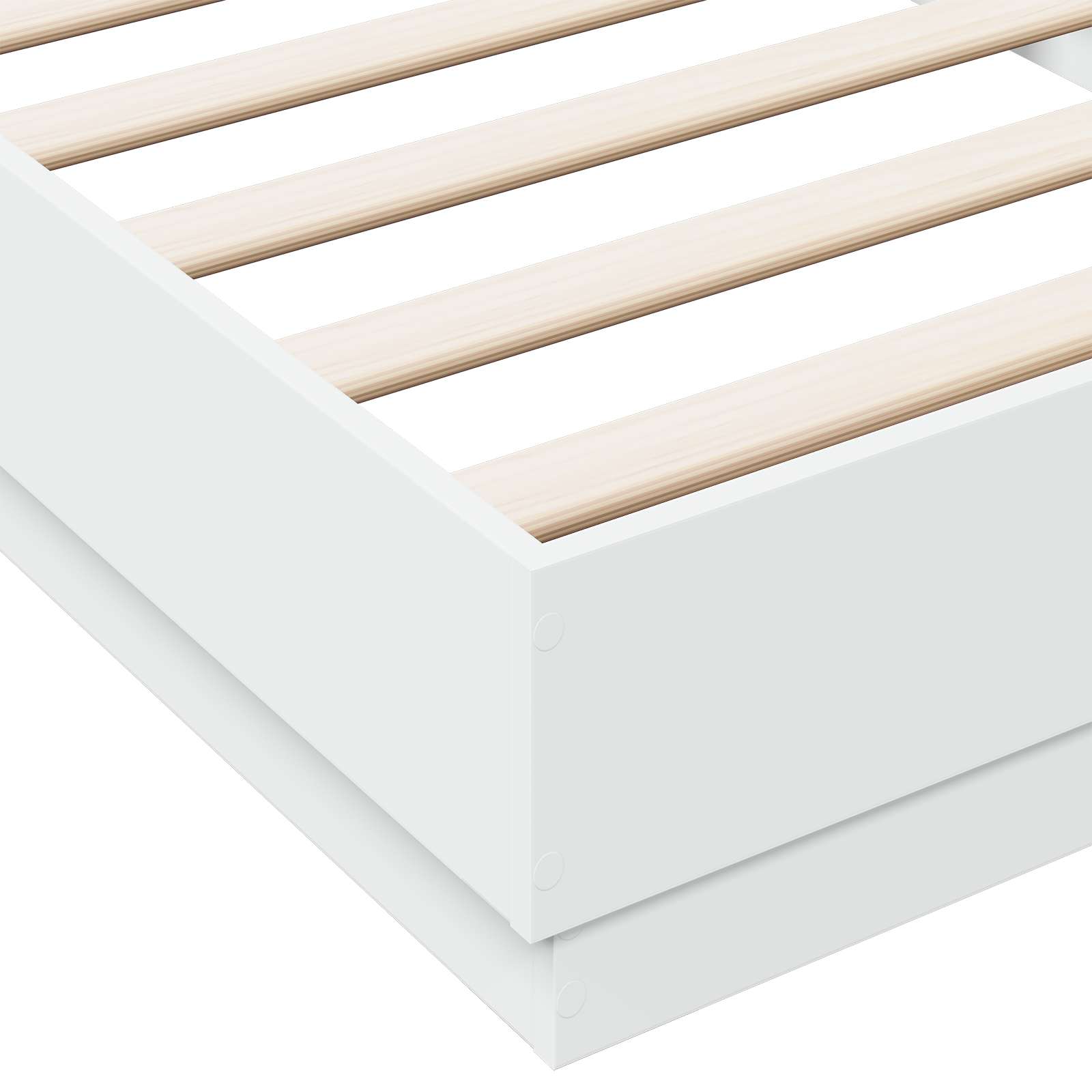 Krevetna konstrukcija s LED svjetlom Bijela 80 x 200 cm