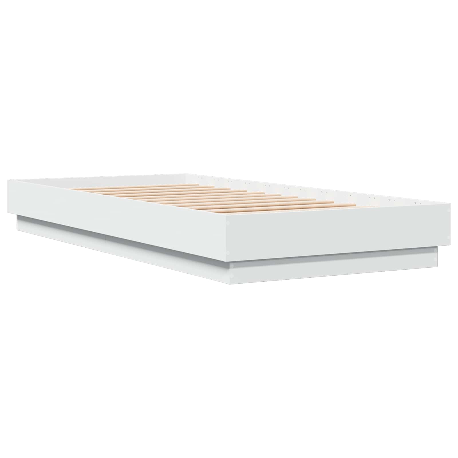 Krevetna konstrukcija s LED svjetlom Bijela 80 x 200 cm