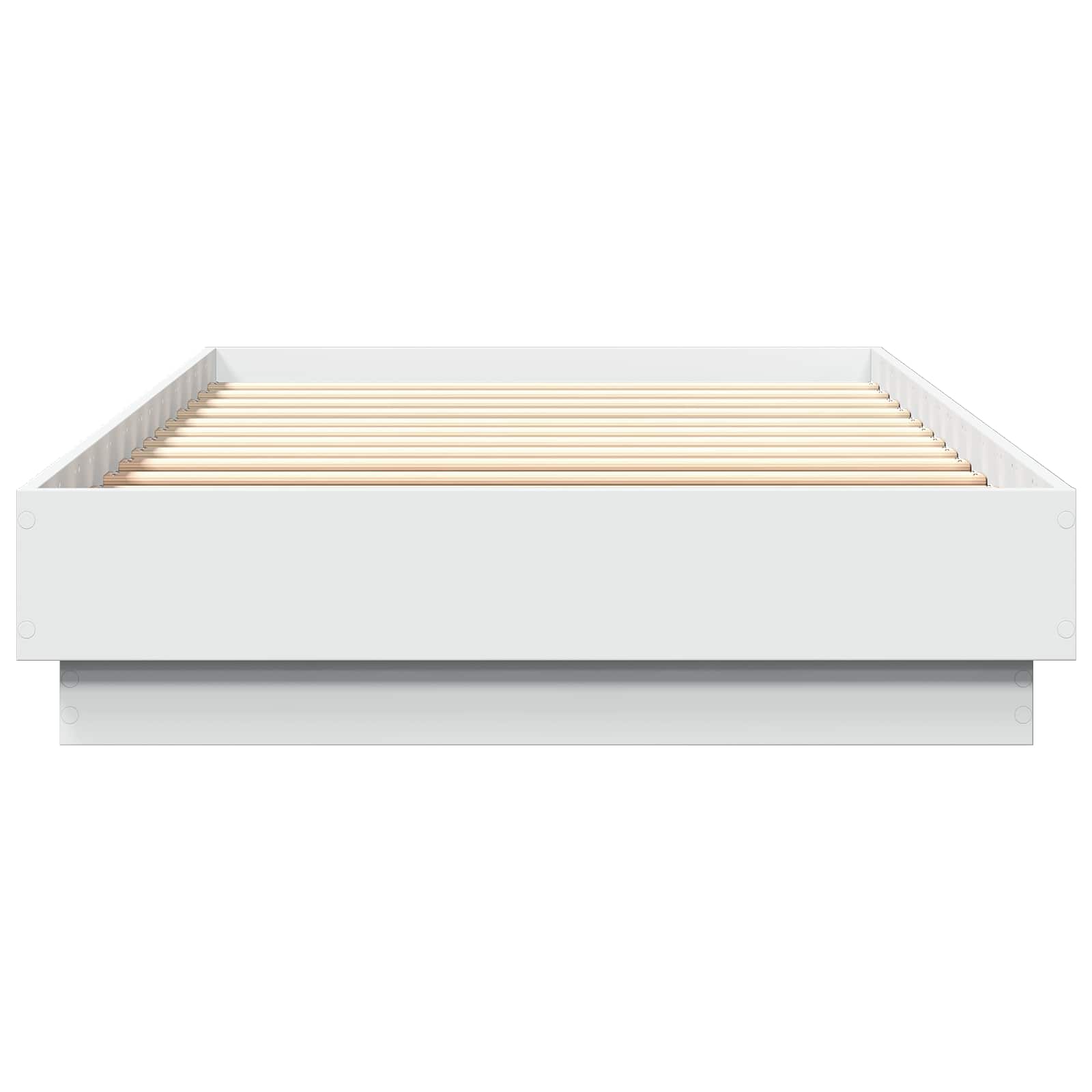 Krevetna konstrukcija s LED svjetlom Bijela 80 x 200 cm