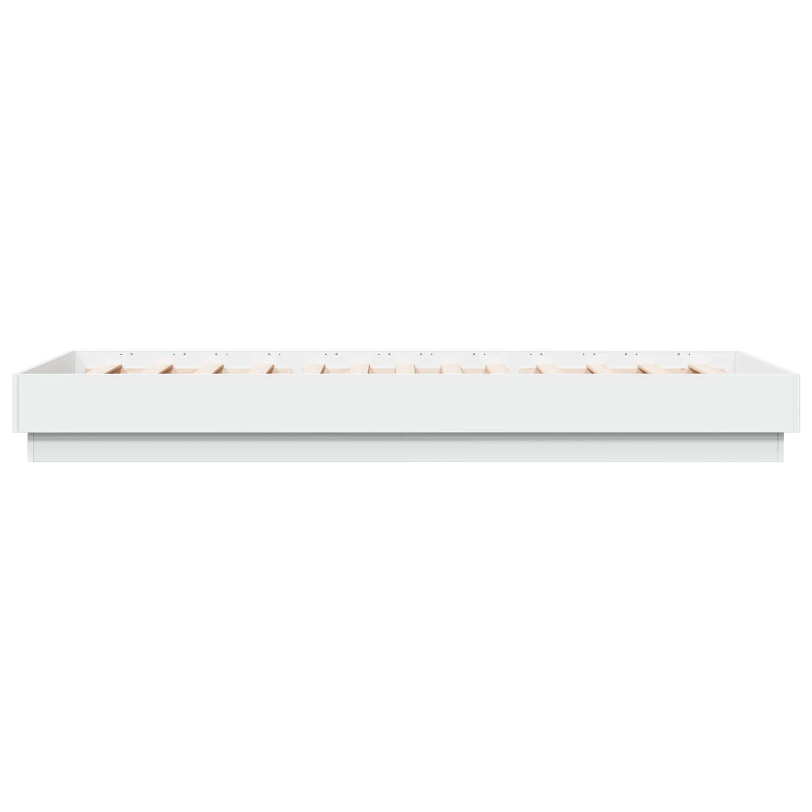 Krevetna konstrukcija s LED svjetlom Bijela 80 x 200 cm
