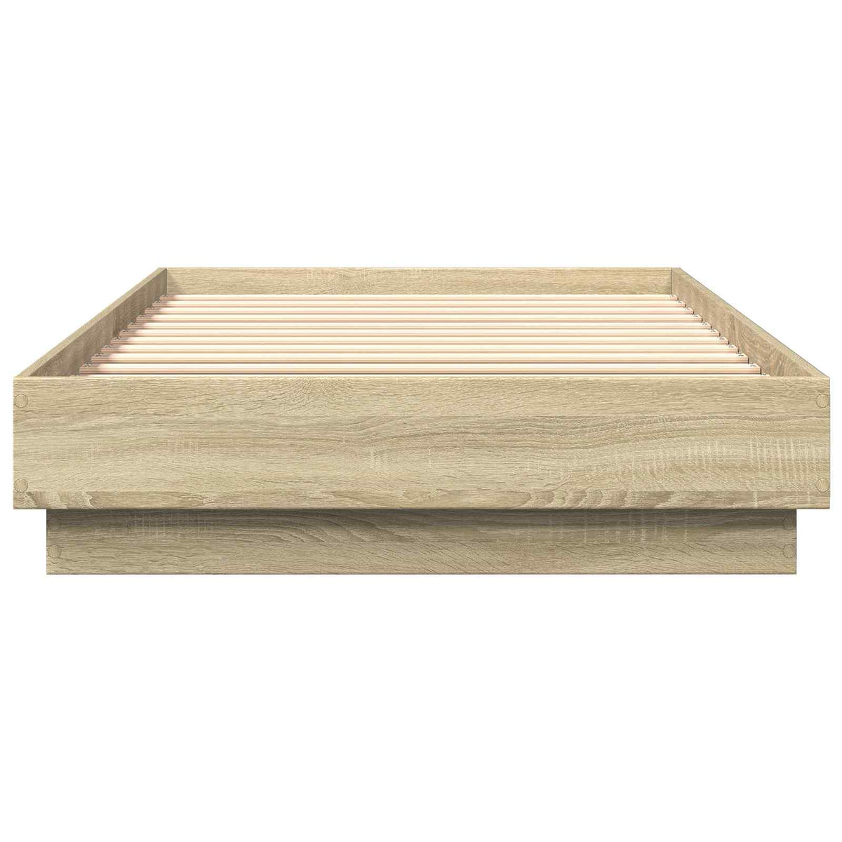 Krevetna konstrukcija s LED svjetlom Hrast sonoma 80 x 200 cm